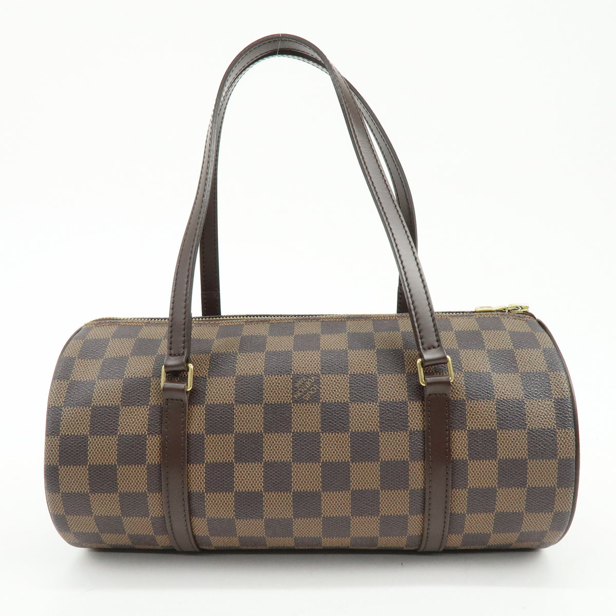 Louis Vuitton Damier Ebene Papillon 30 Hand Bag & Pouch Brown N51303