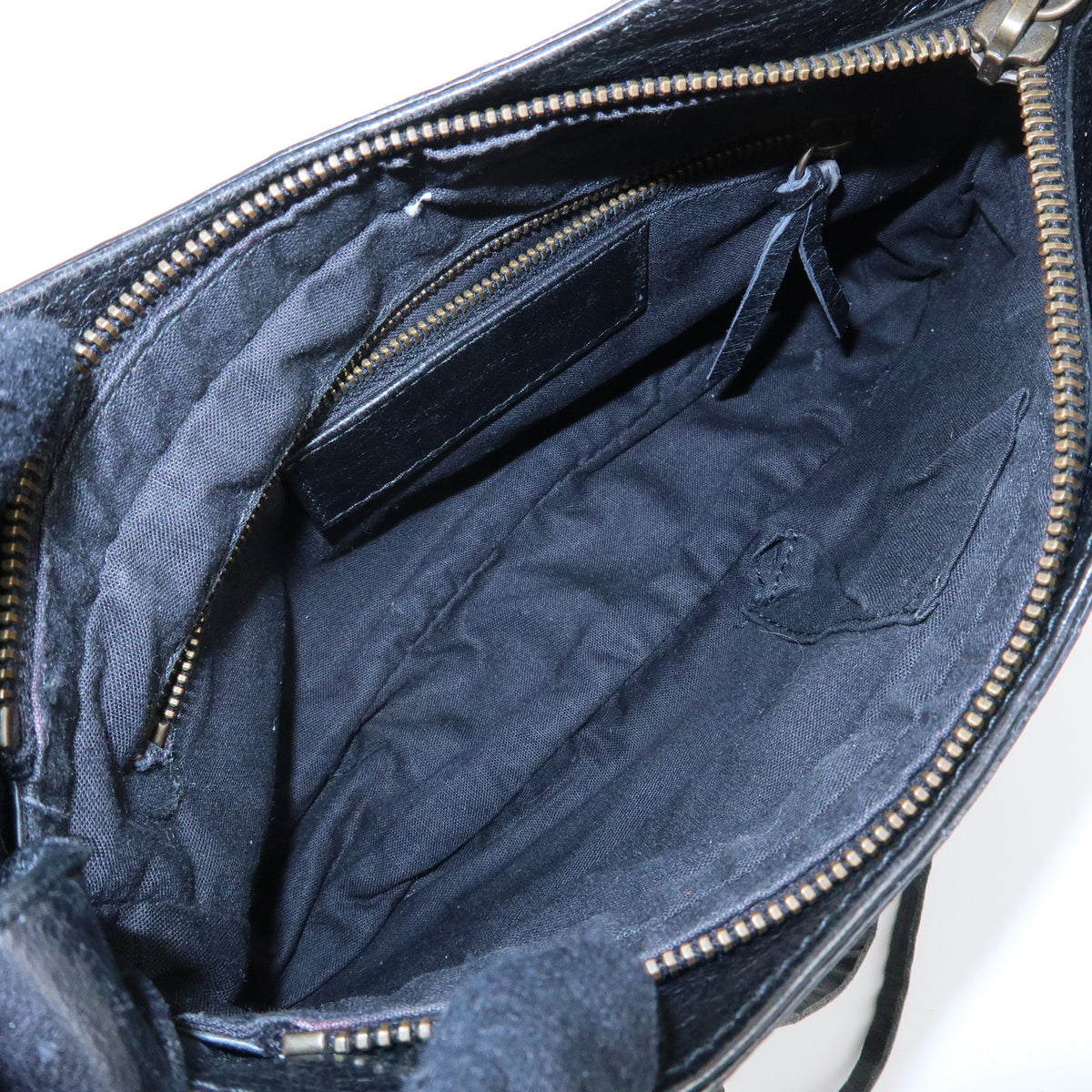 BALENCIAGA  Classic The Hip Leather Shoulder Crossbody Bag Black242803