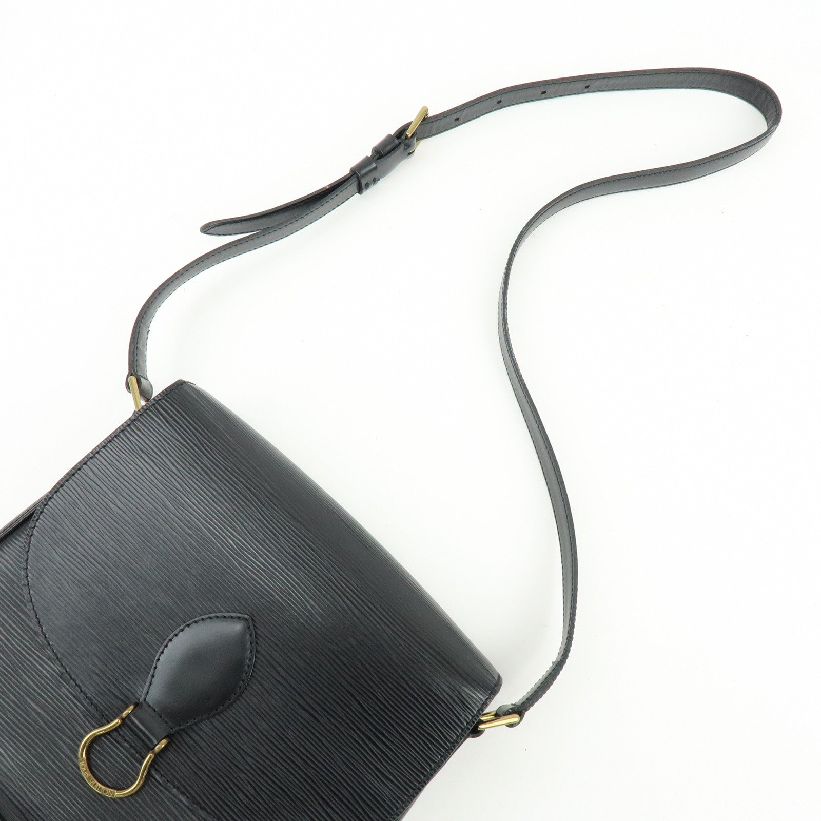 Louis Vuitton Epi Saint Cloud Shoulder Bag Black Noir M52192