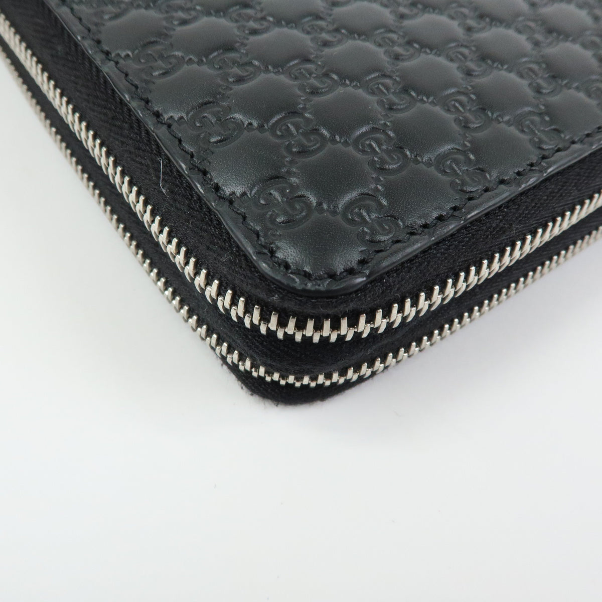 GUCCI Microguccissima Travel Document Case Organizer Black 449246