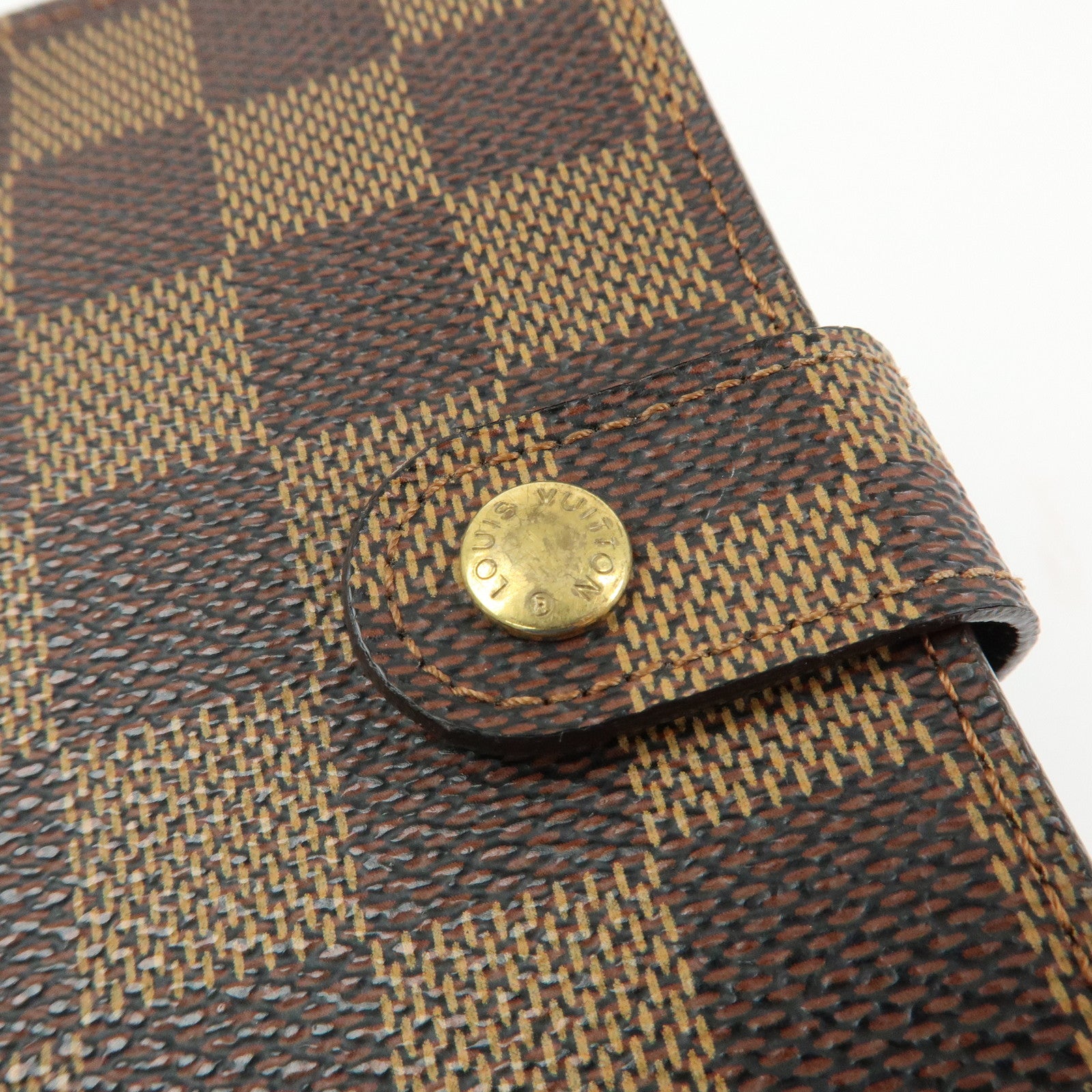 Louis Vuitton Damier Agenda PM Planner Cover Brown R20700