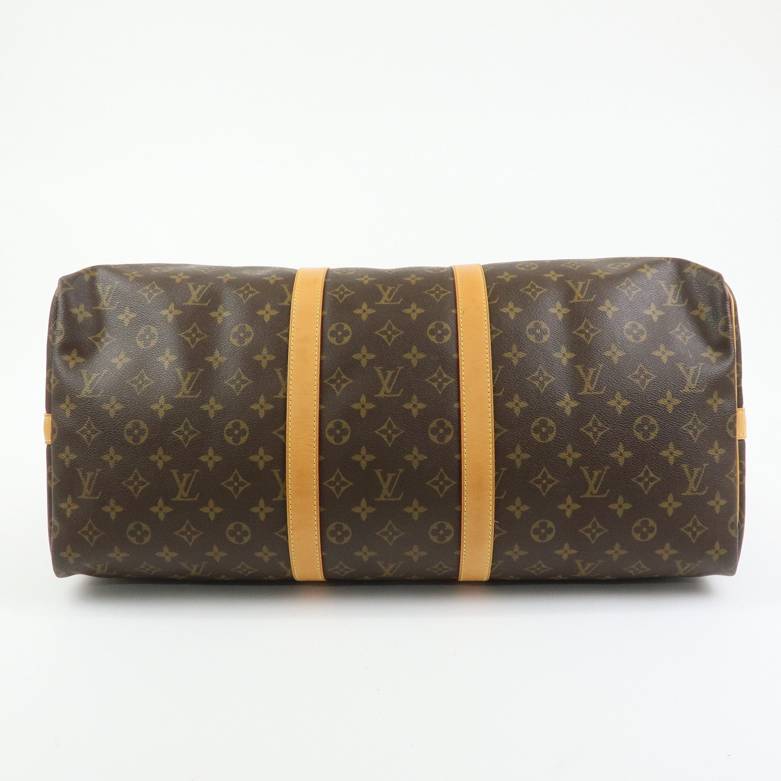 Louis Vuitton Keep All Bandouliere 55 Boston Bag Hand Bag Brown M41414