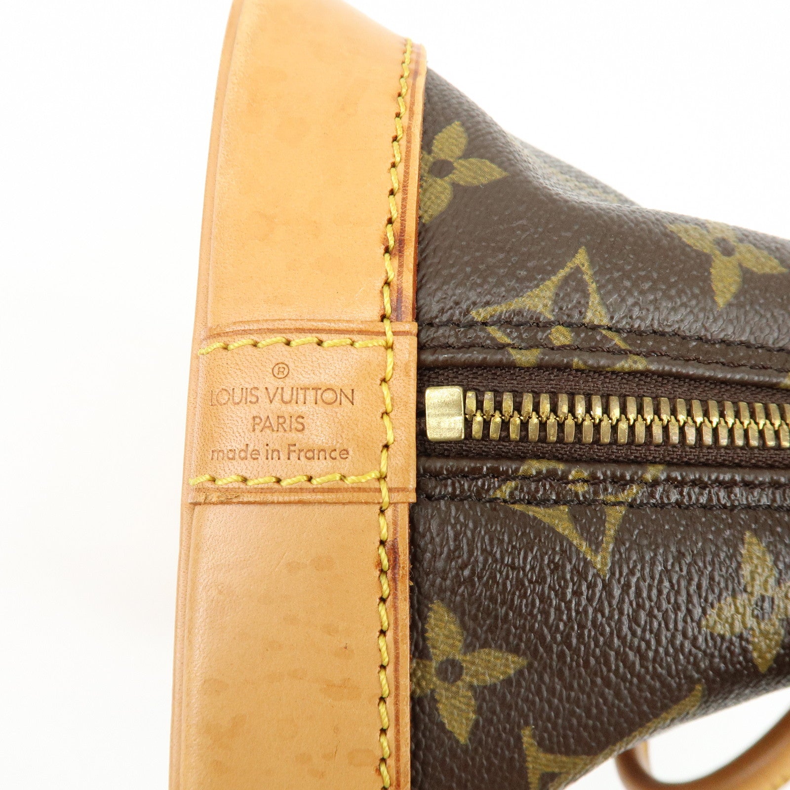 Louis Vuitton Monogram Alma Hand Bag Brown Brown M51130