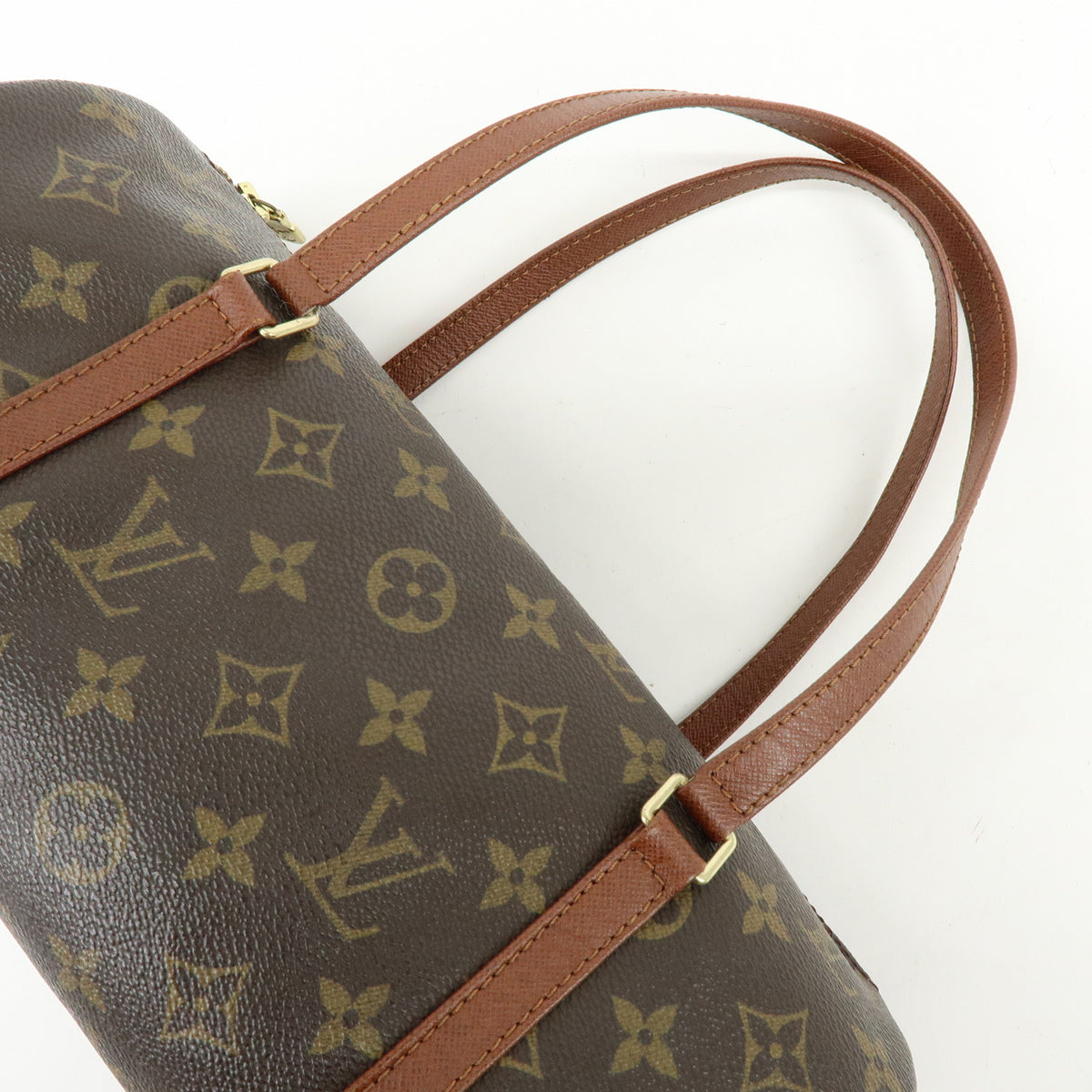 Louis Vuitton Monogram Papillon 30 Hand Bag Brown M51365