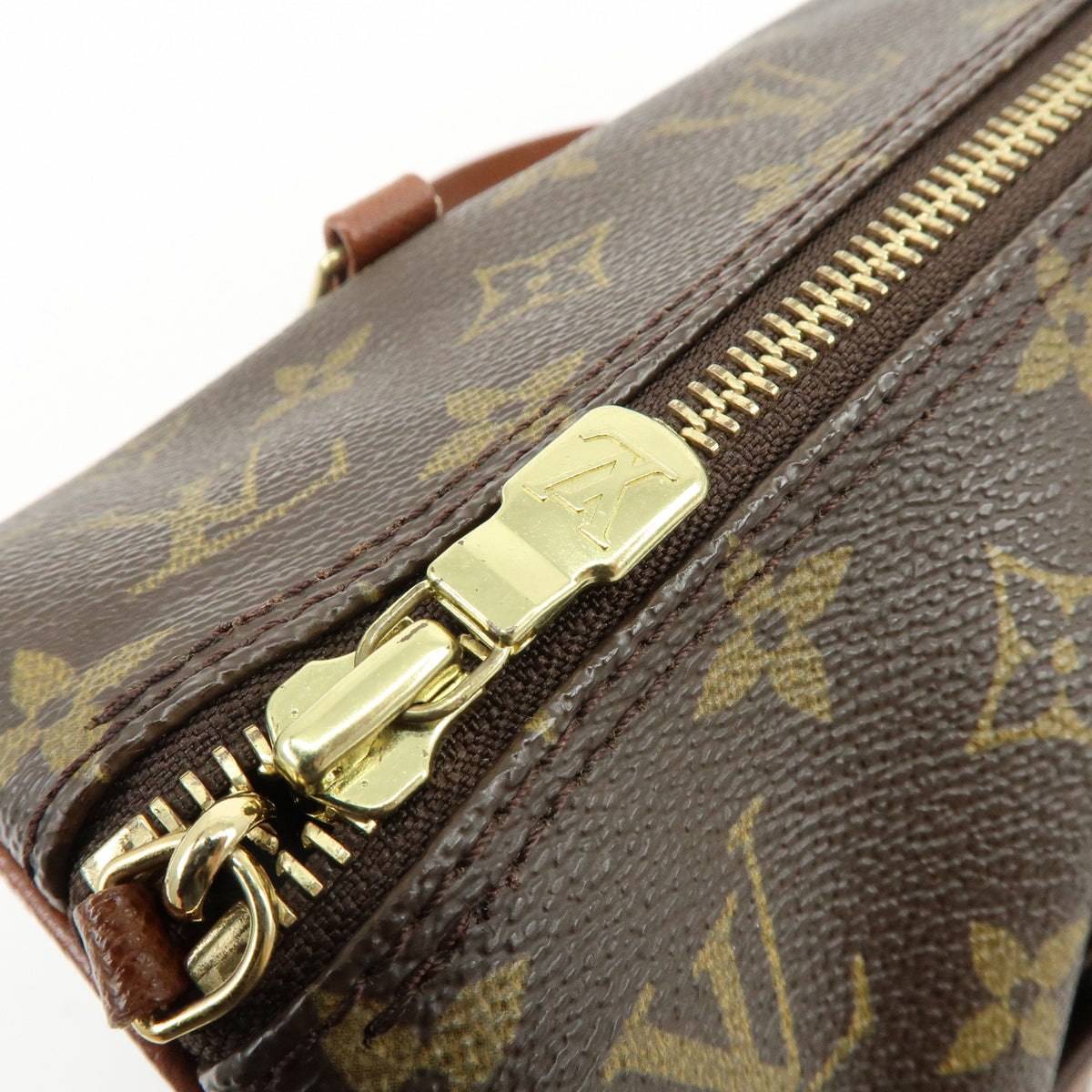 Louis Vuitton Monogram Papillon 30 Hand Bag Brown M51365