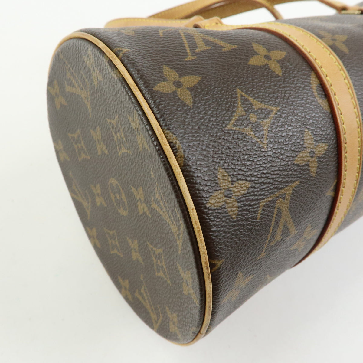 Louis Vuitton Monogram Papillon 30 Hand Bag Brown M51385