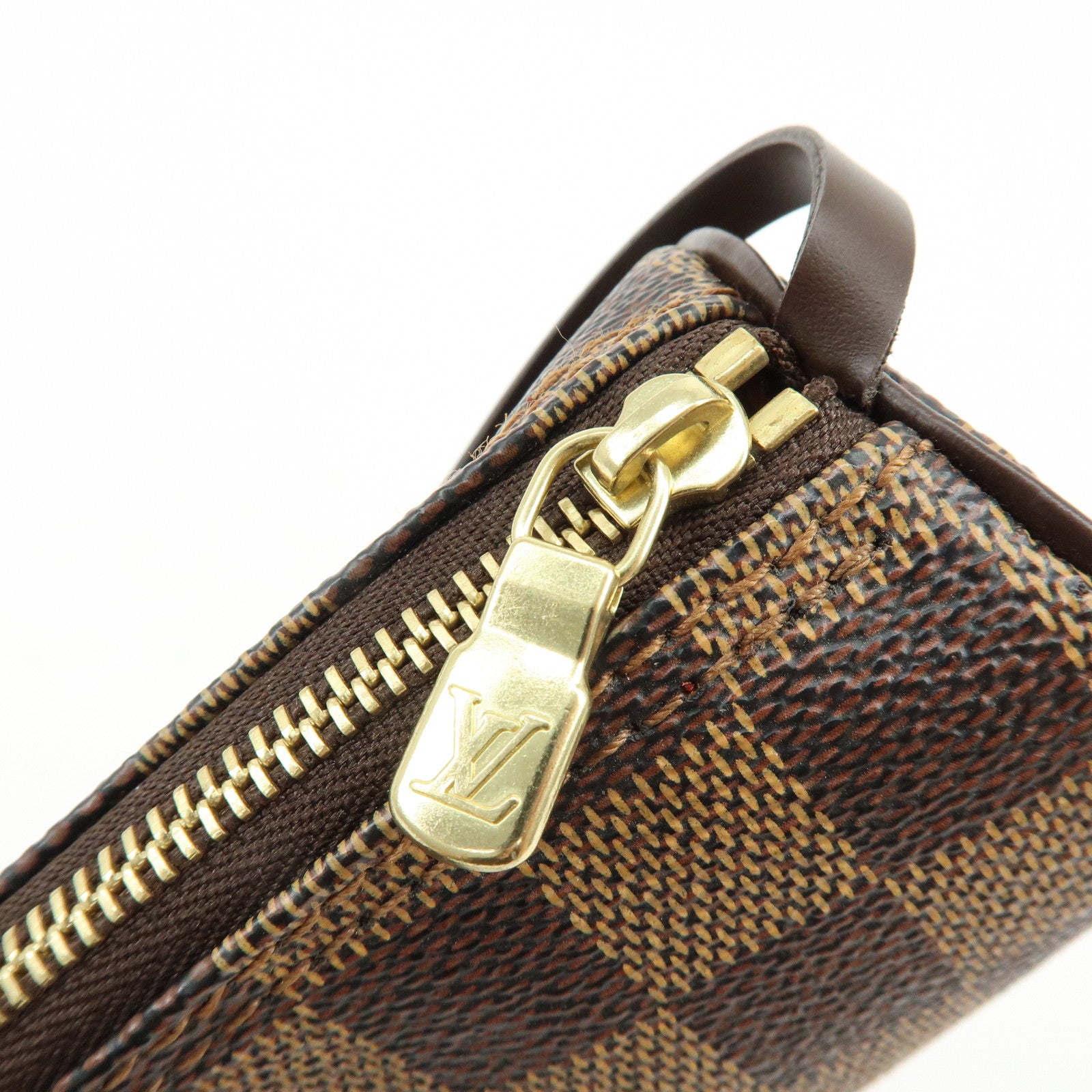 Louis Vuitton Damier Mini Pouch for Papillon Bag Brown Damier Ebene