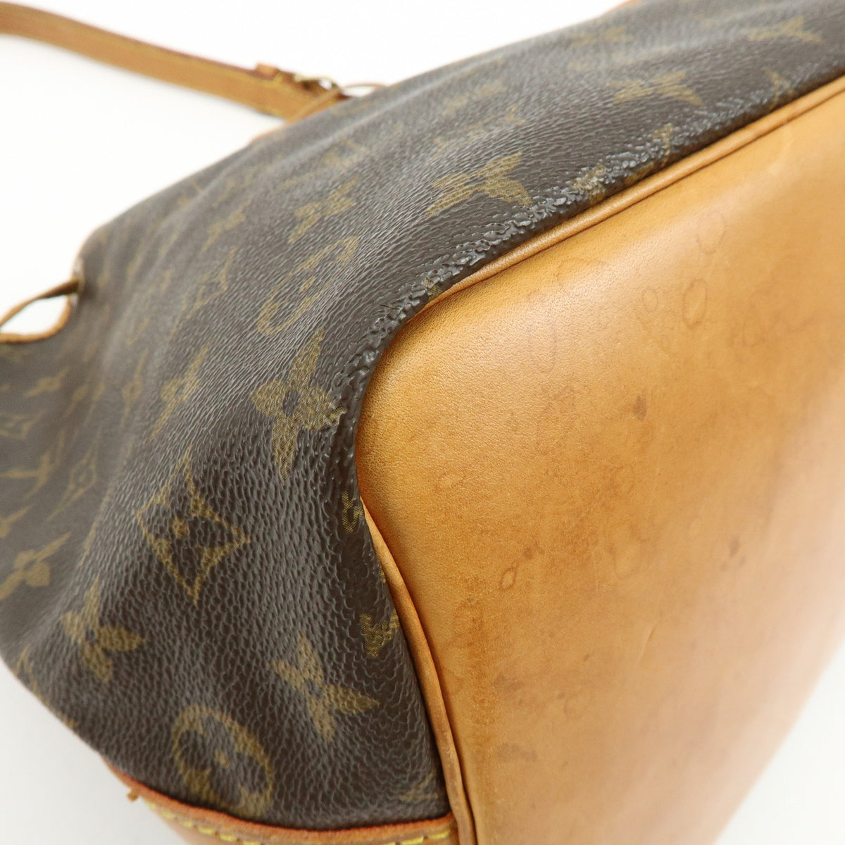 Louis Vuitton Monogram Canvas Petit Noe Shoulder Bag Brown M42226