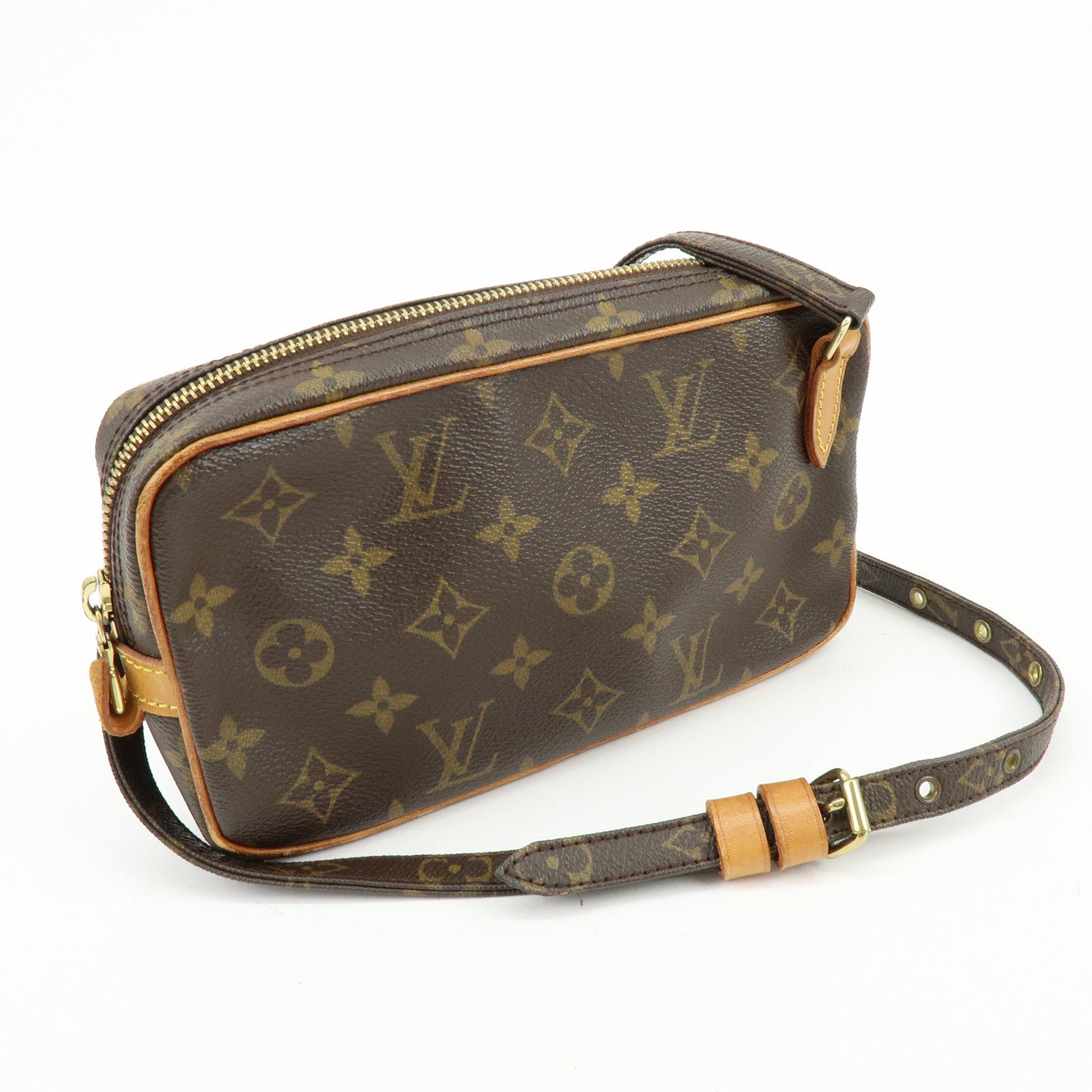 Louis Vuitton Monogram Pochette Marly Bandouliere Bag Brown M51828