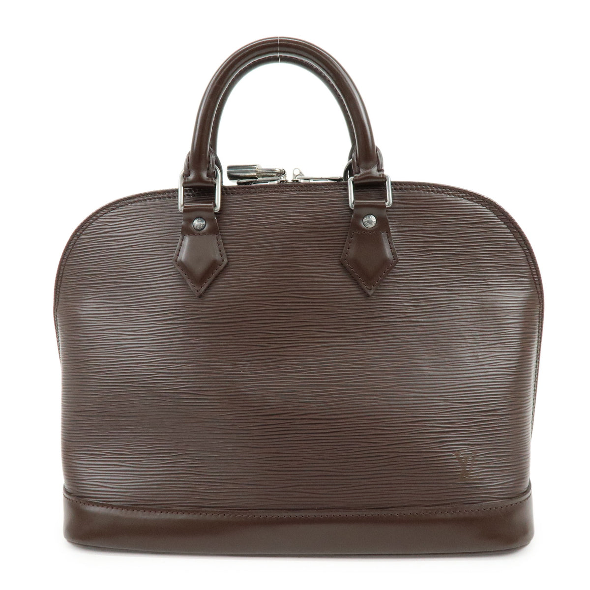 Louis Vuitton Epi Alma Leather Hand Bag Moca M5280D