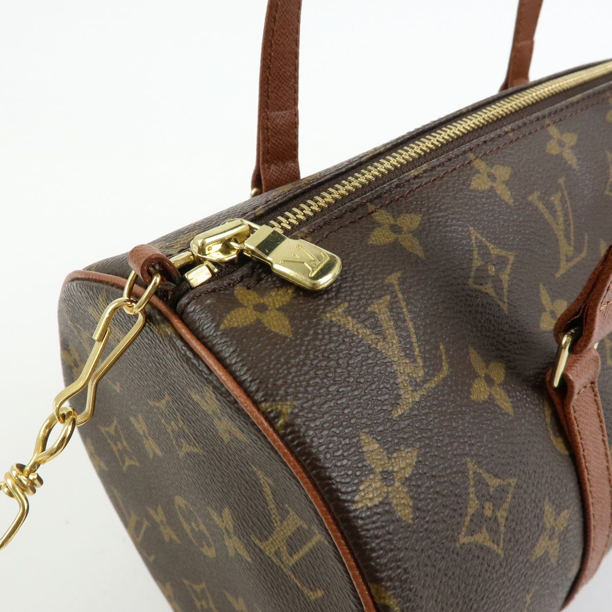 Louis Vuitton Monogram Papillon 30 Hand Bag Brown M51365