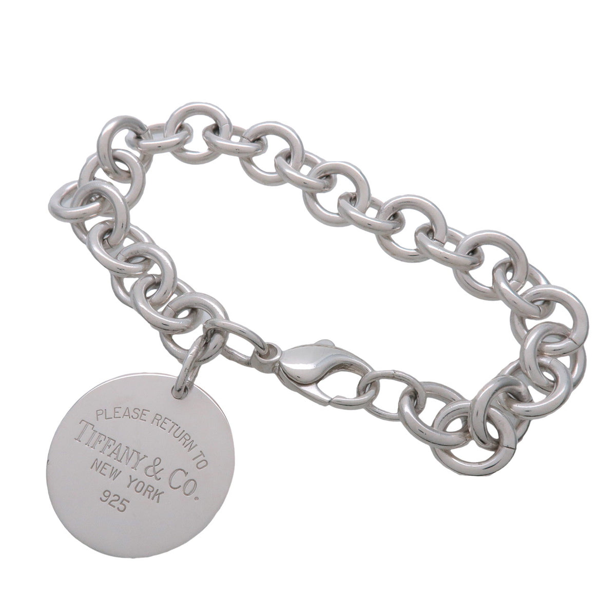 Tiffany & Co Return to Tiffany Round Tag Bracelet SV925 Silver