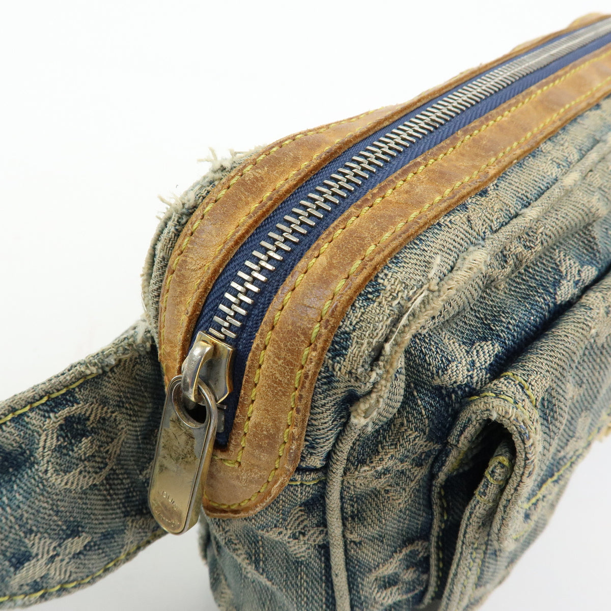 Louis Vuitton Monogram Denim Bum Bag Waist Bag Blue M95347