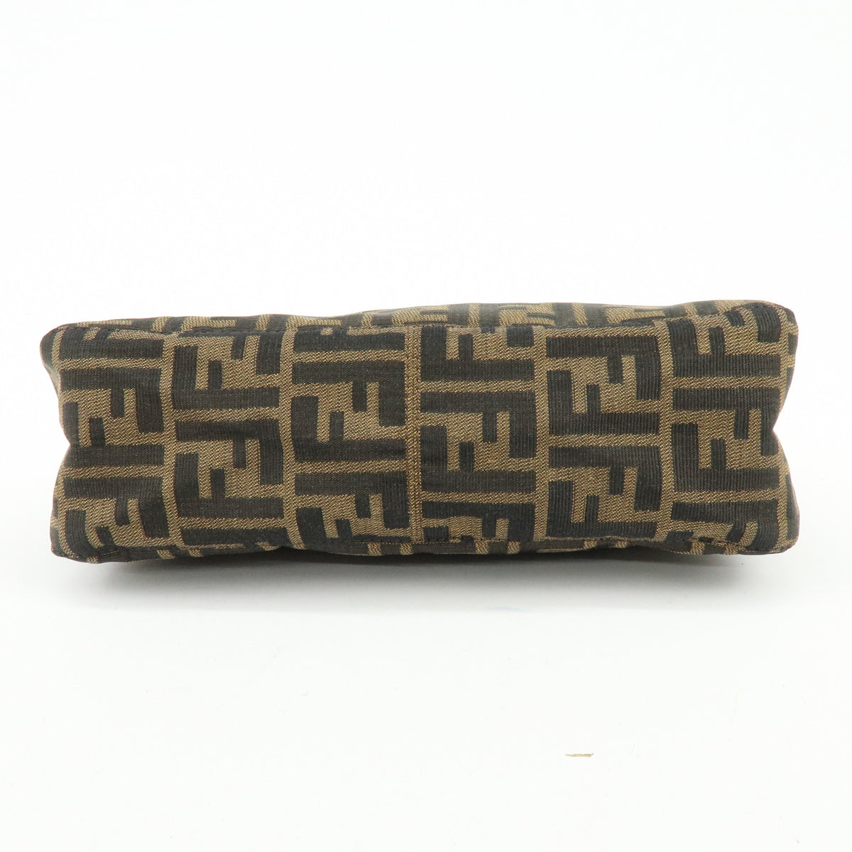 FENDI Zucca Canvas Leather Shoulder Bag Hand Bag Brown Black 26566