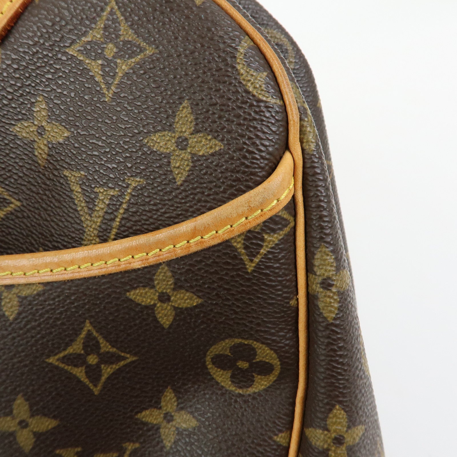 Louis Vuitton Monogram Canvas Deauville Hand Bag Brown M47270