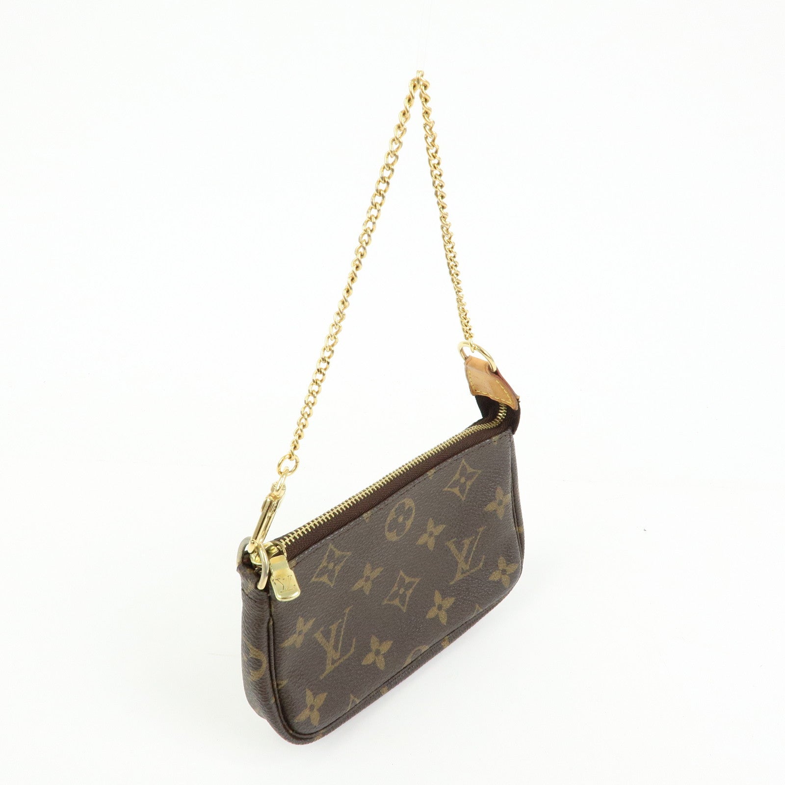 Louis Vuitton Monogram Mini Pochette Accessoires Pouch Brown M58009