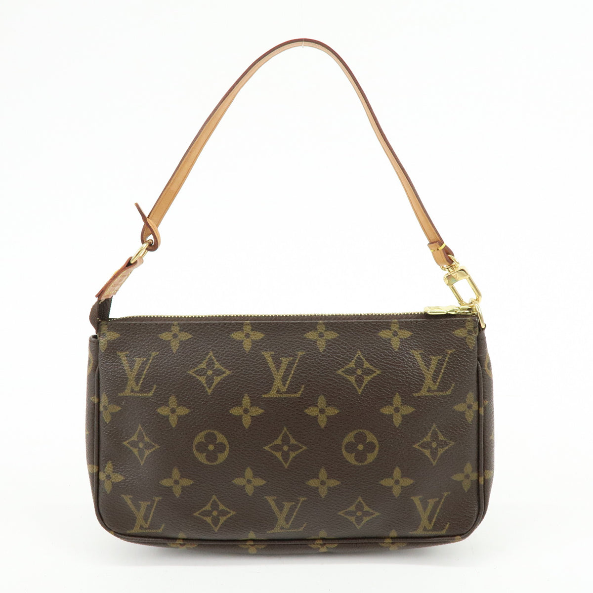 Louis Vuitton Monogram Pochette Accessoires Pouch Hand Bag Brown M51980