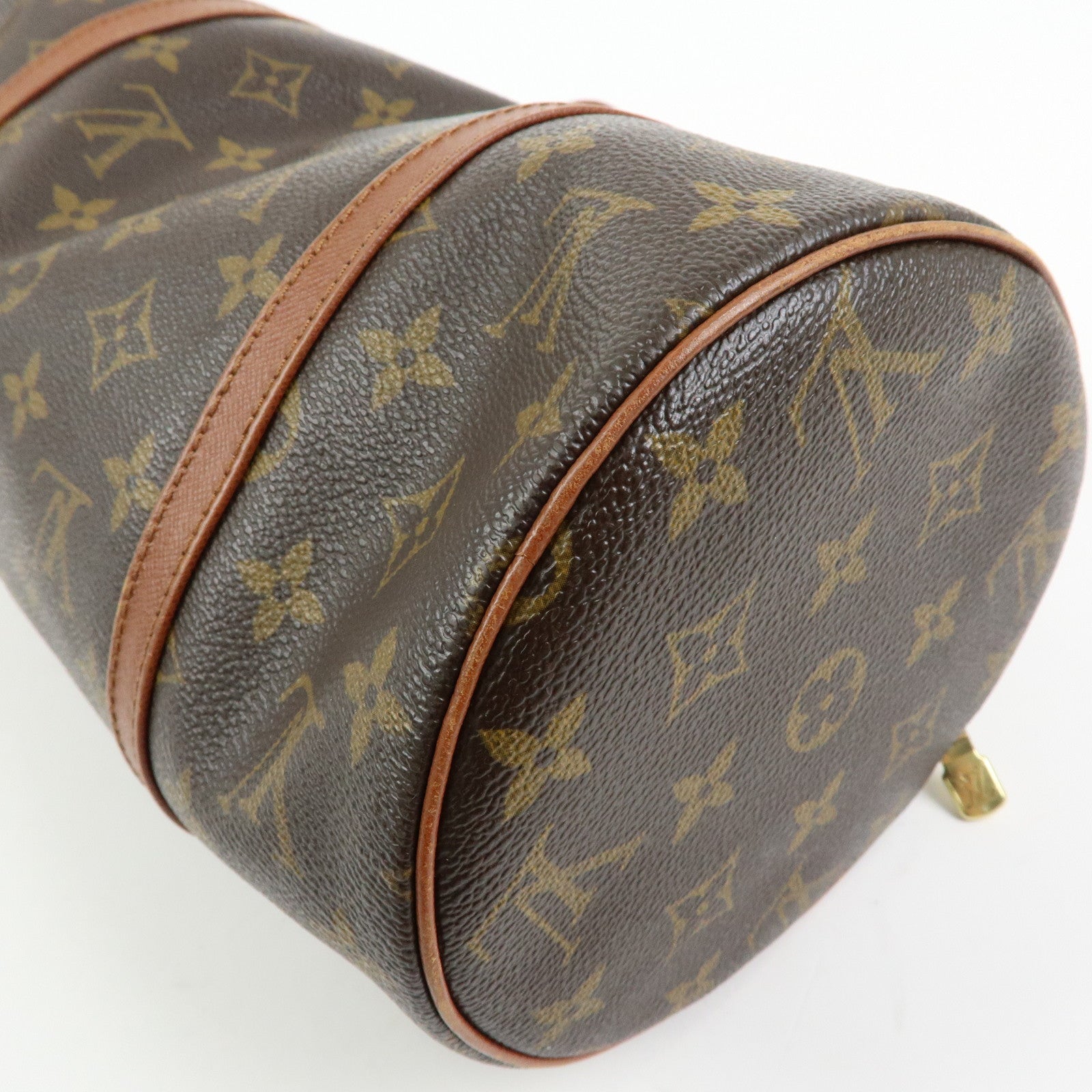 Louis Vuitton Monogram Papillon 30 Hand Bag Brown Old Style M51365