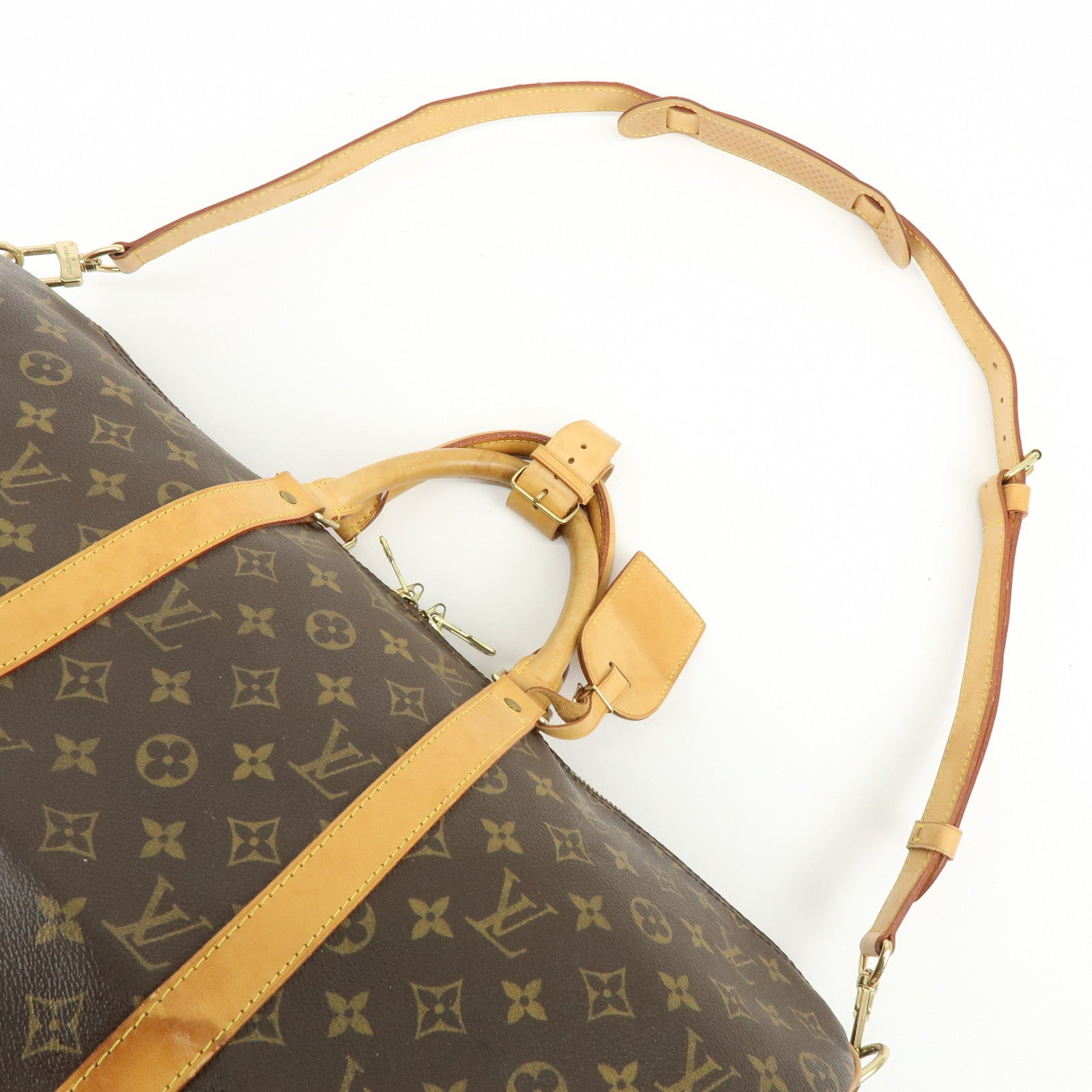 Louis Vuitton Monogram Keep All Bandouliere 50 Boston Bag M41416