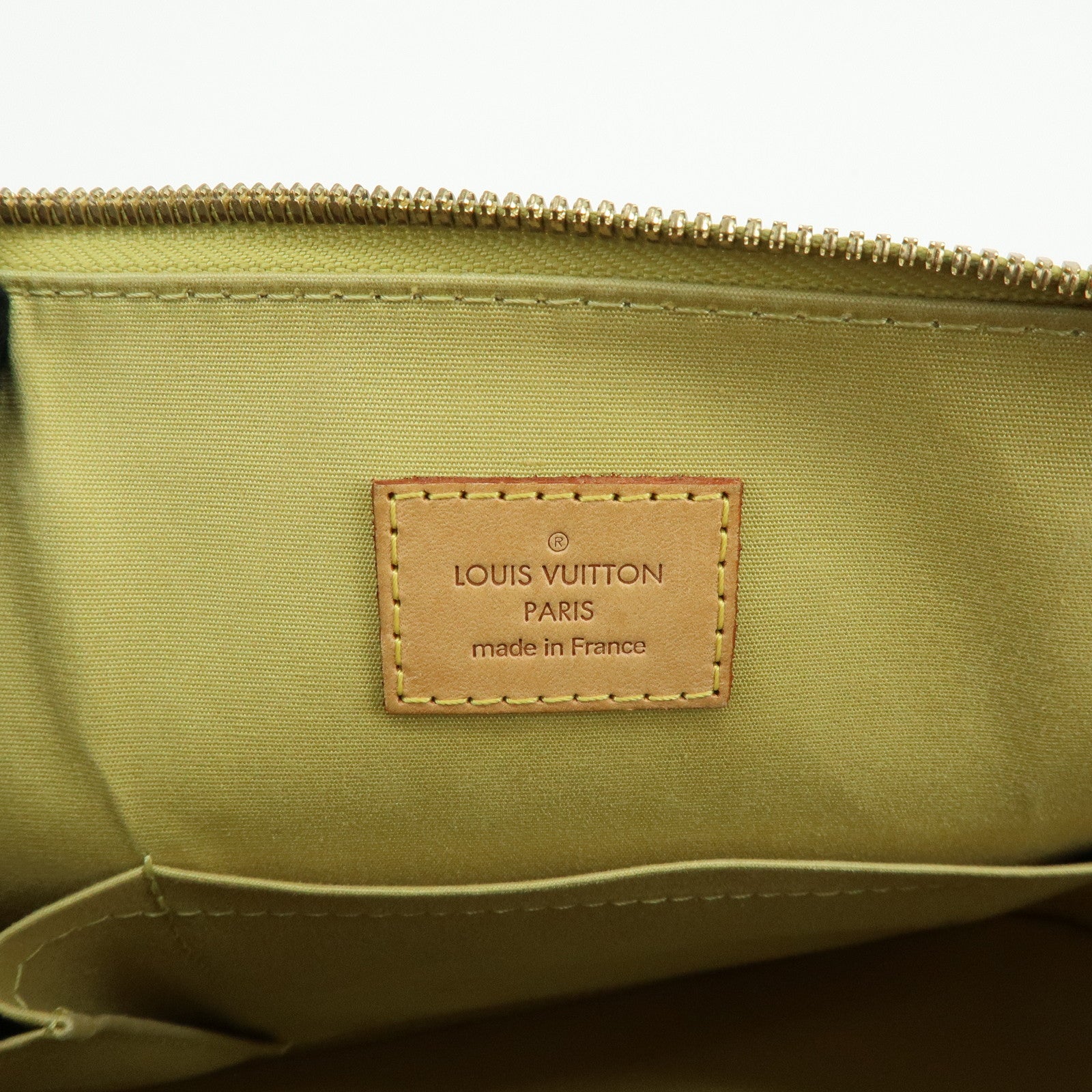 Louis Vuitton Monogram Vernis Alma PM Hand Bag Vert Impression M91615