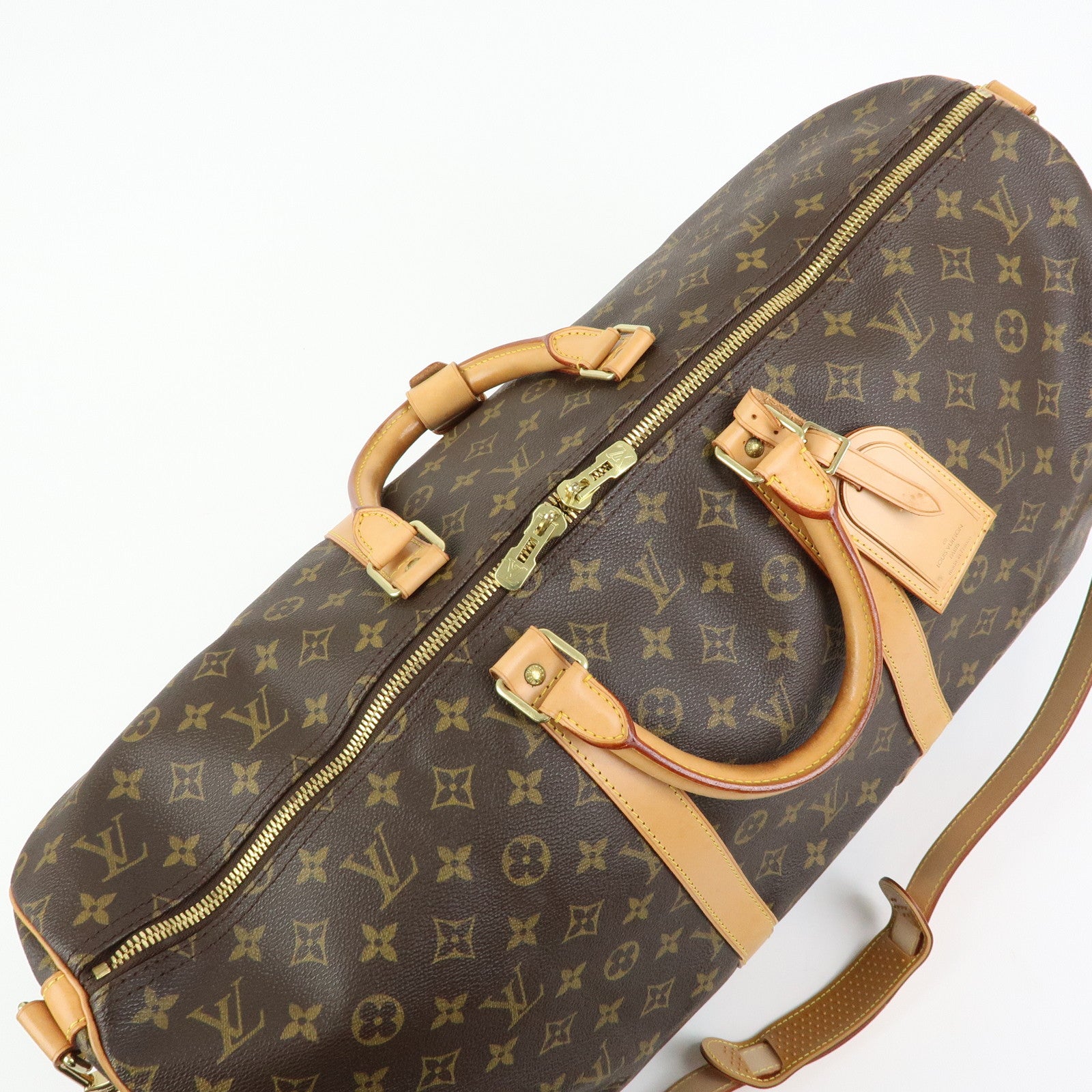 Louis Vuitton Monogram Keep All Bandouliere 55 Boston Bag M41414