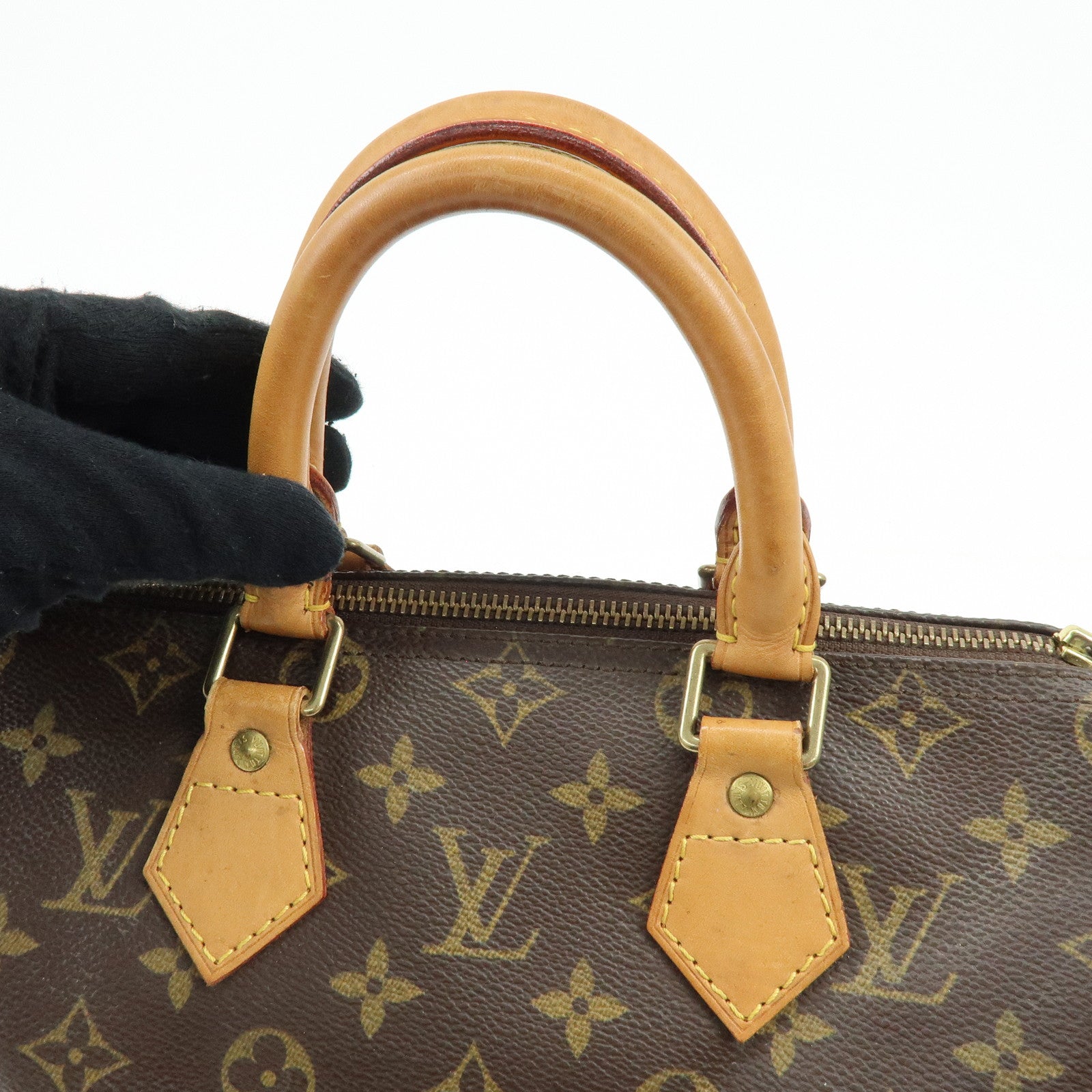 Louis Vuitton Monogram Speedy 25 Boston Bag Hand Bag Brown M41528