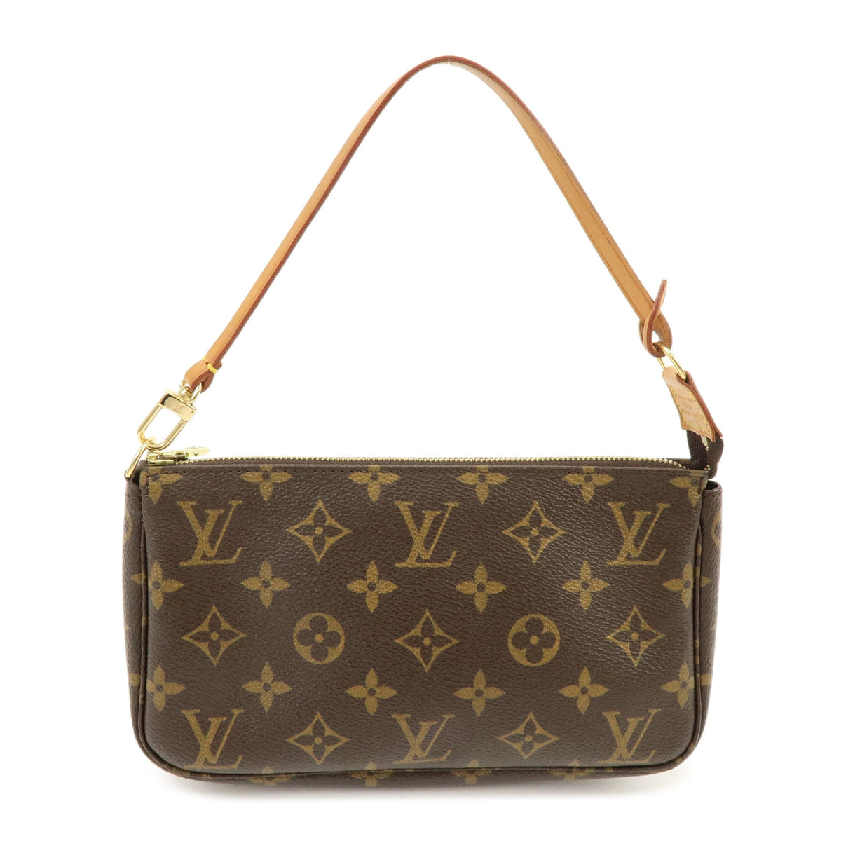 Louis Vuitton Monogram Pochette Accessoires Pouch Hand Bag Brown M51980