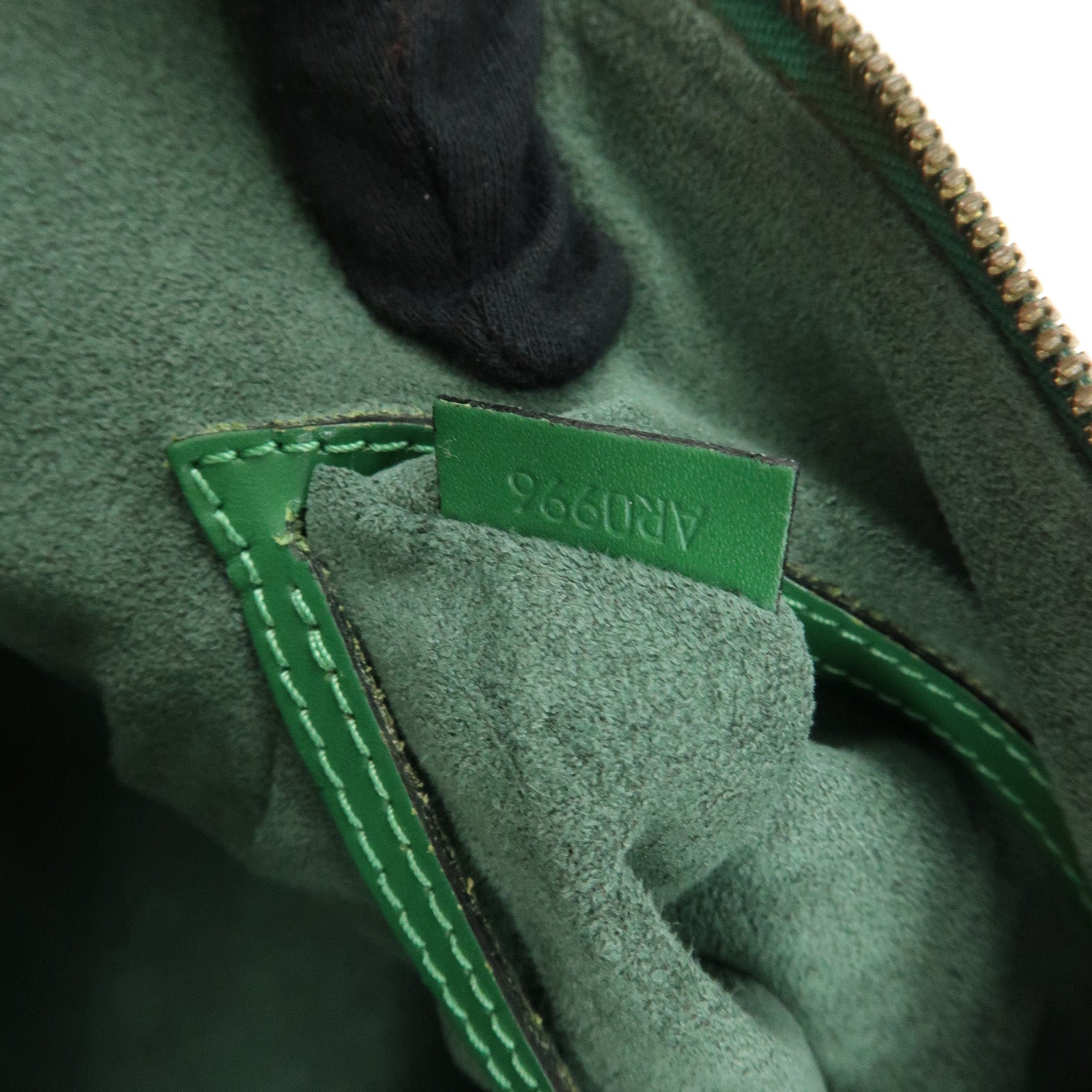 Louis Vuitton Epi Alma 2Way Bag Hand Bag Borneo Green M52144