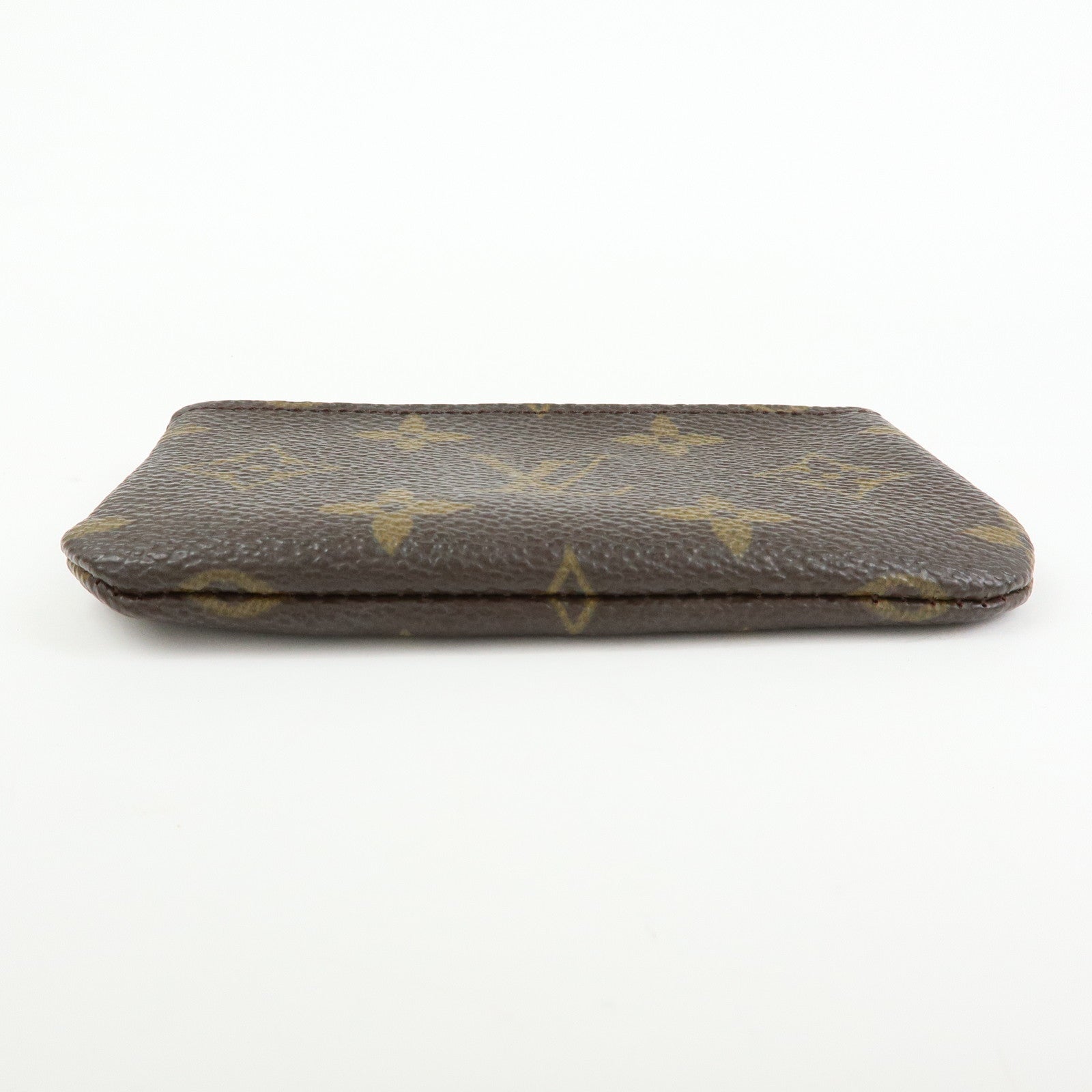Louis Vuitton Monogram Pochette Cles Coin Case Key Case Brown M62650