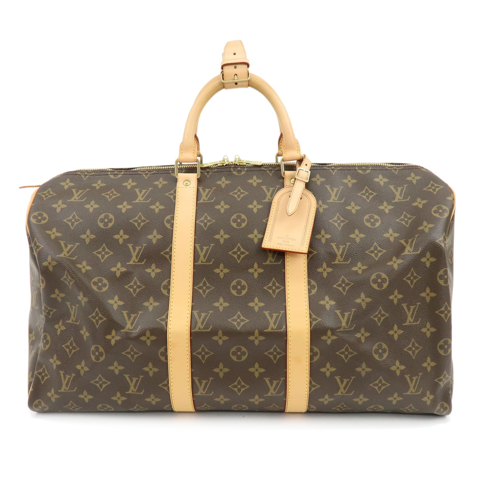 Louis Vuitton Monogram Keep All 50 Boston Bag Brown M41426