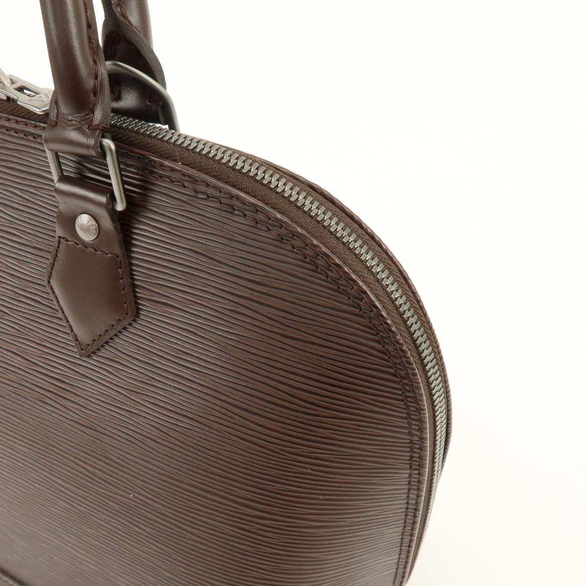 Louis Vuitton Epi Alma Leather Hand Bag Mocha Brown M5214D