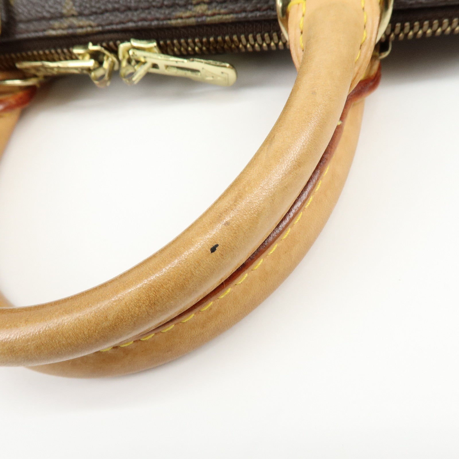 Louis Vuitton Monogram Alma PM Canvas Leather Hand Bag Brown M51130
