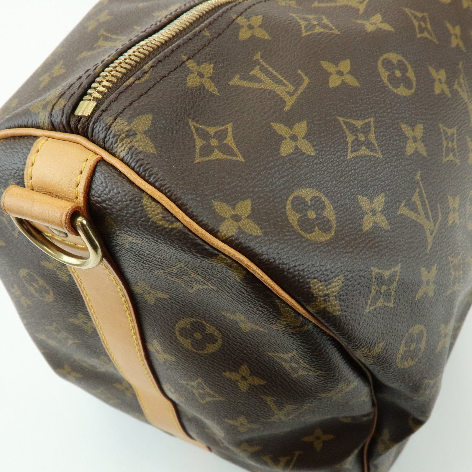 Louis Vuitton Monogram Keep All Bandouliere 60 Bag Brown M41412