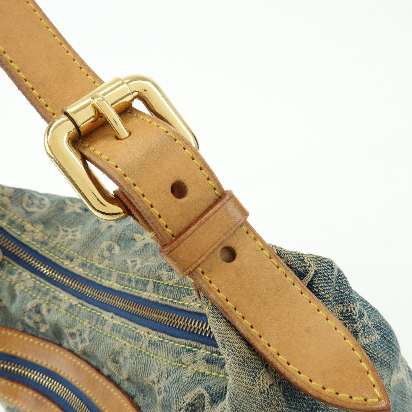 Louis Vuitton Monogram Denim Baggy PM 2Way Bag Shoulder Bag M95049