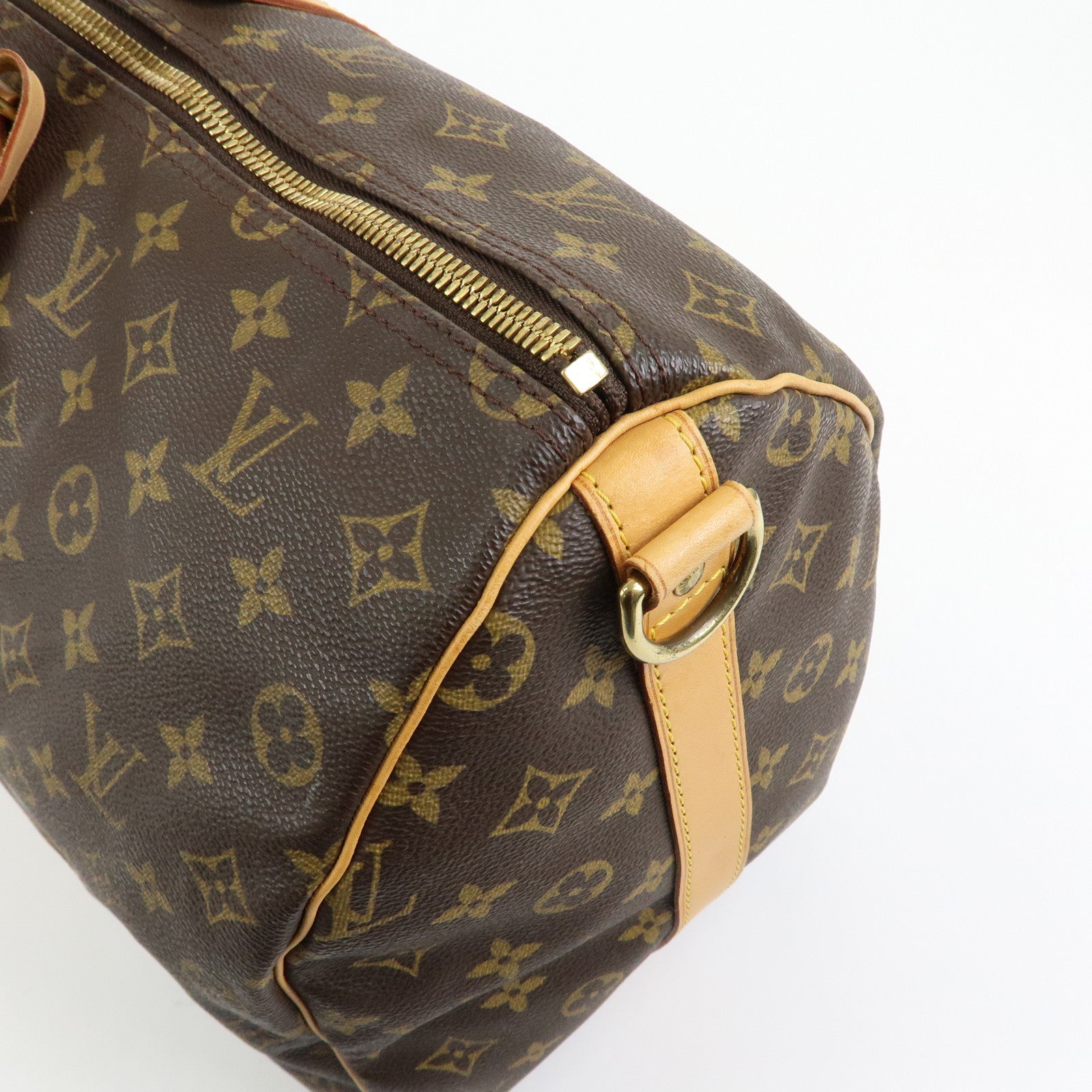 Louis Vuitton Monogram Keep All 50 Bandouliere Boston Bag Brown M41416