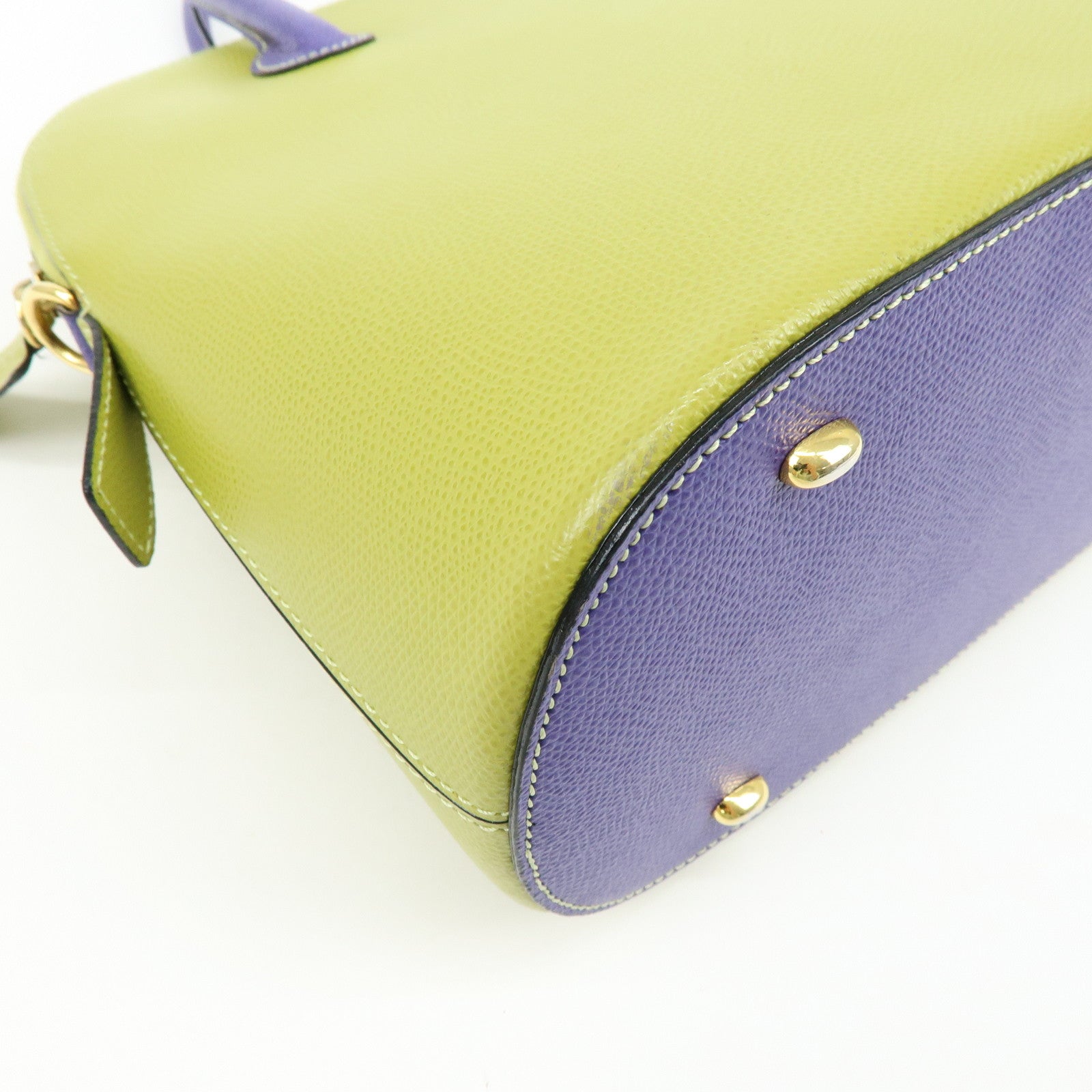 CELINE Leather 2Way Shoulder Hand Bag