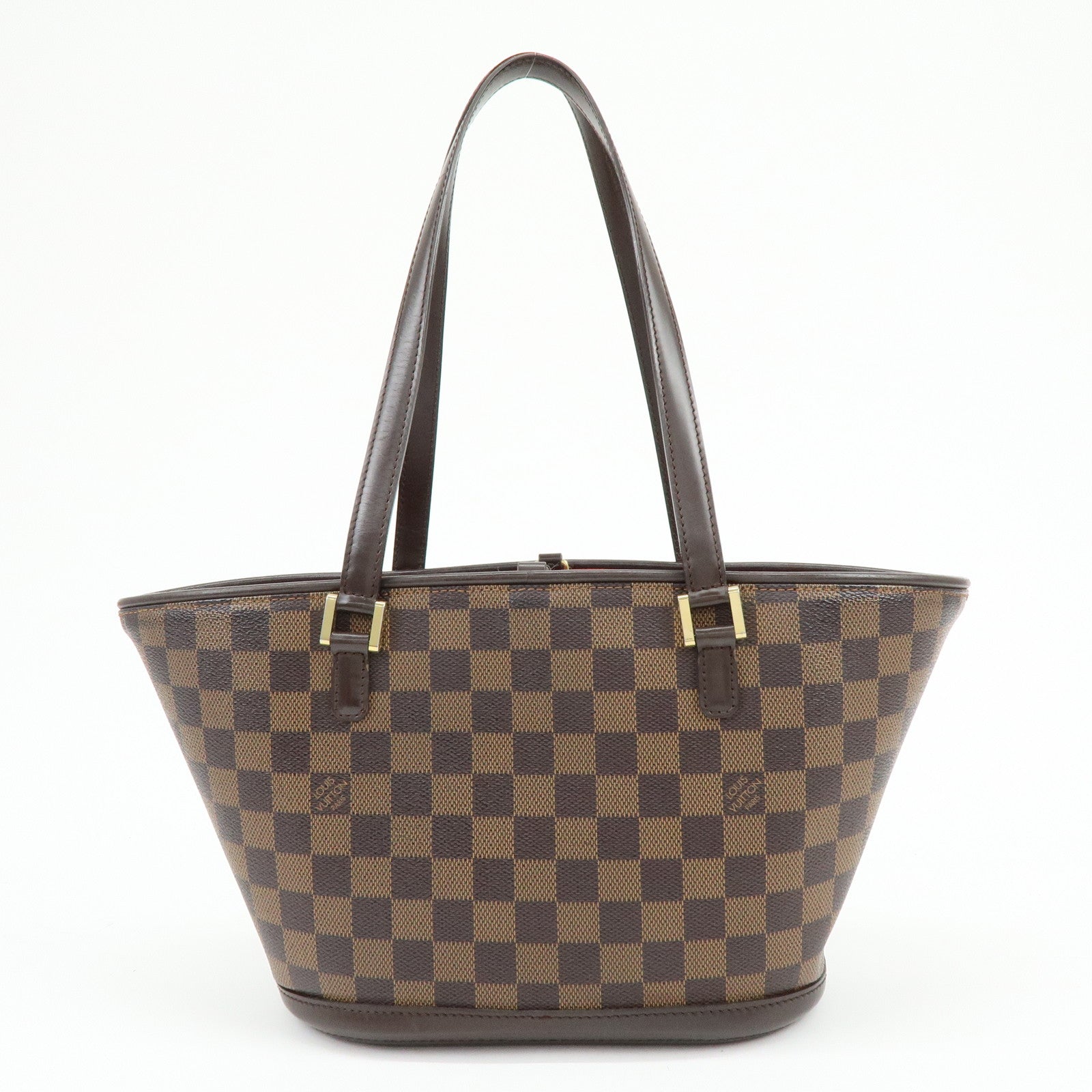 Louis Vuitton Manosque PM Damier Canvas Tote Bag Ebene N51121