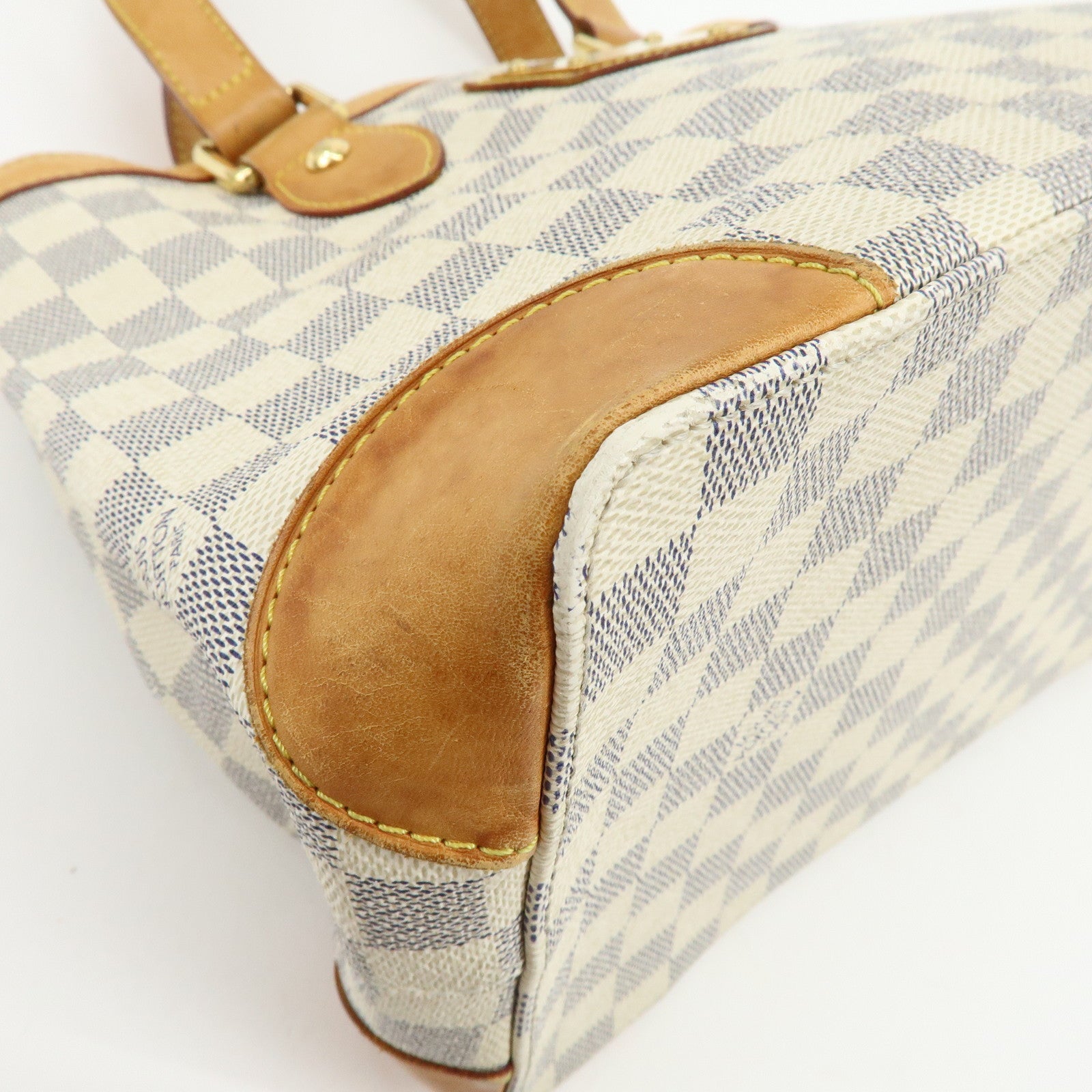 Louis Vuitton Damier Azur Hampstead PM Hand Bag Ivory N51207