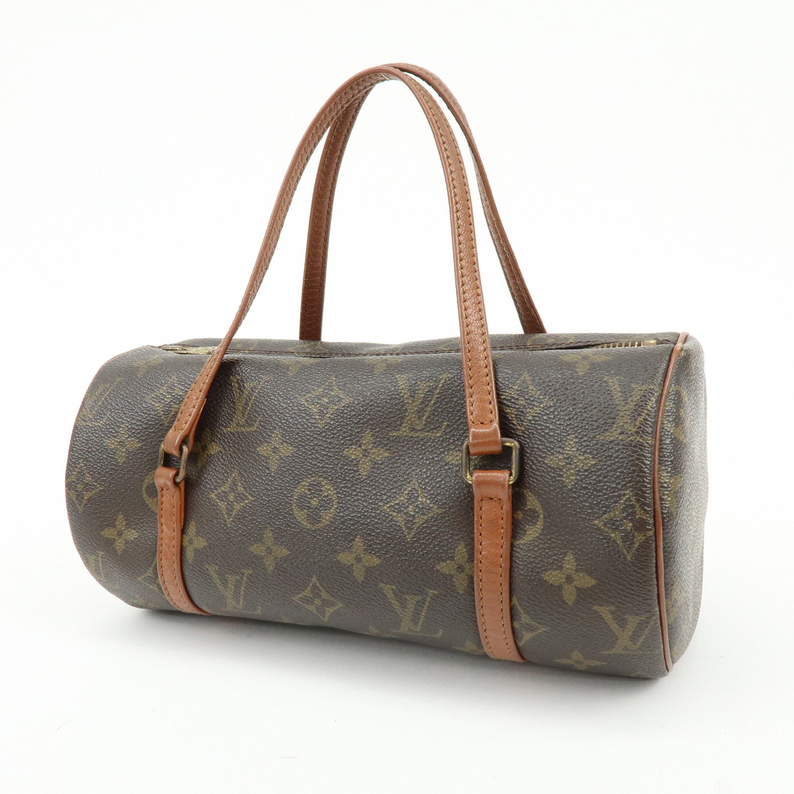 Louis Vuitton Monogram Papillon 26 Hand Bag Brown M51366