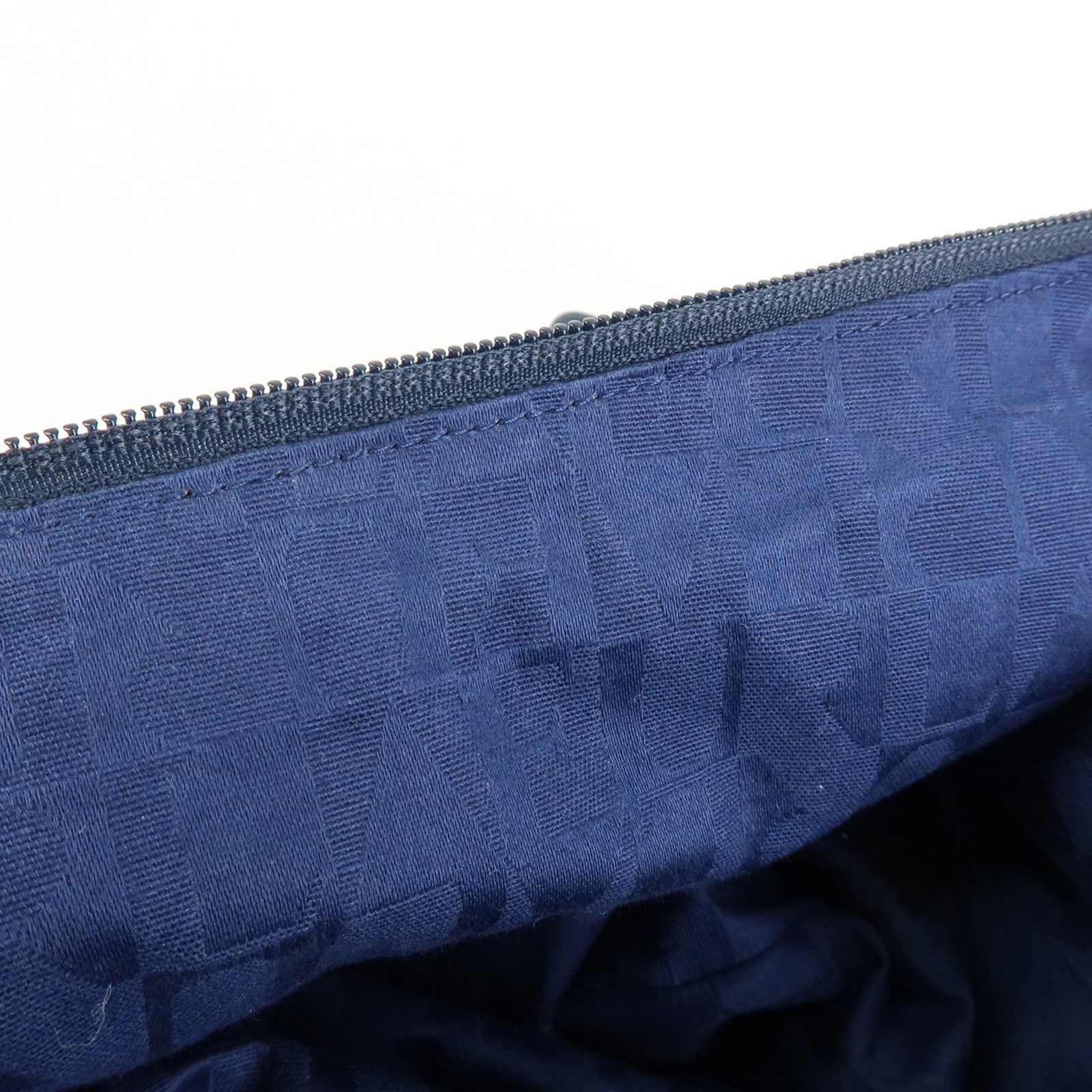 FURLA Leather Shoulder Bag Hand Bag Hobo Bag Dark Navy