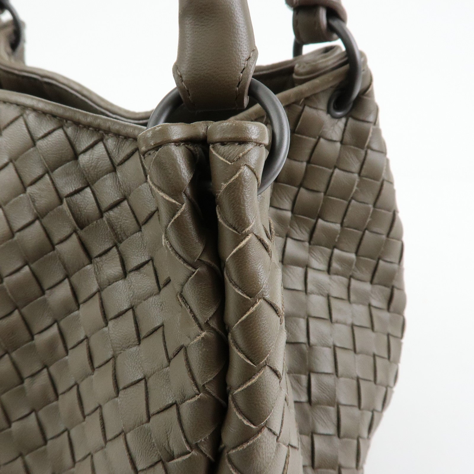BOTTEGA VENETA Intrecciato Parachute Nappa Leather Shoulder Bag 428047