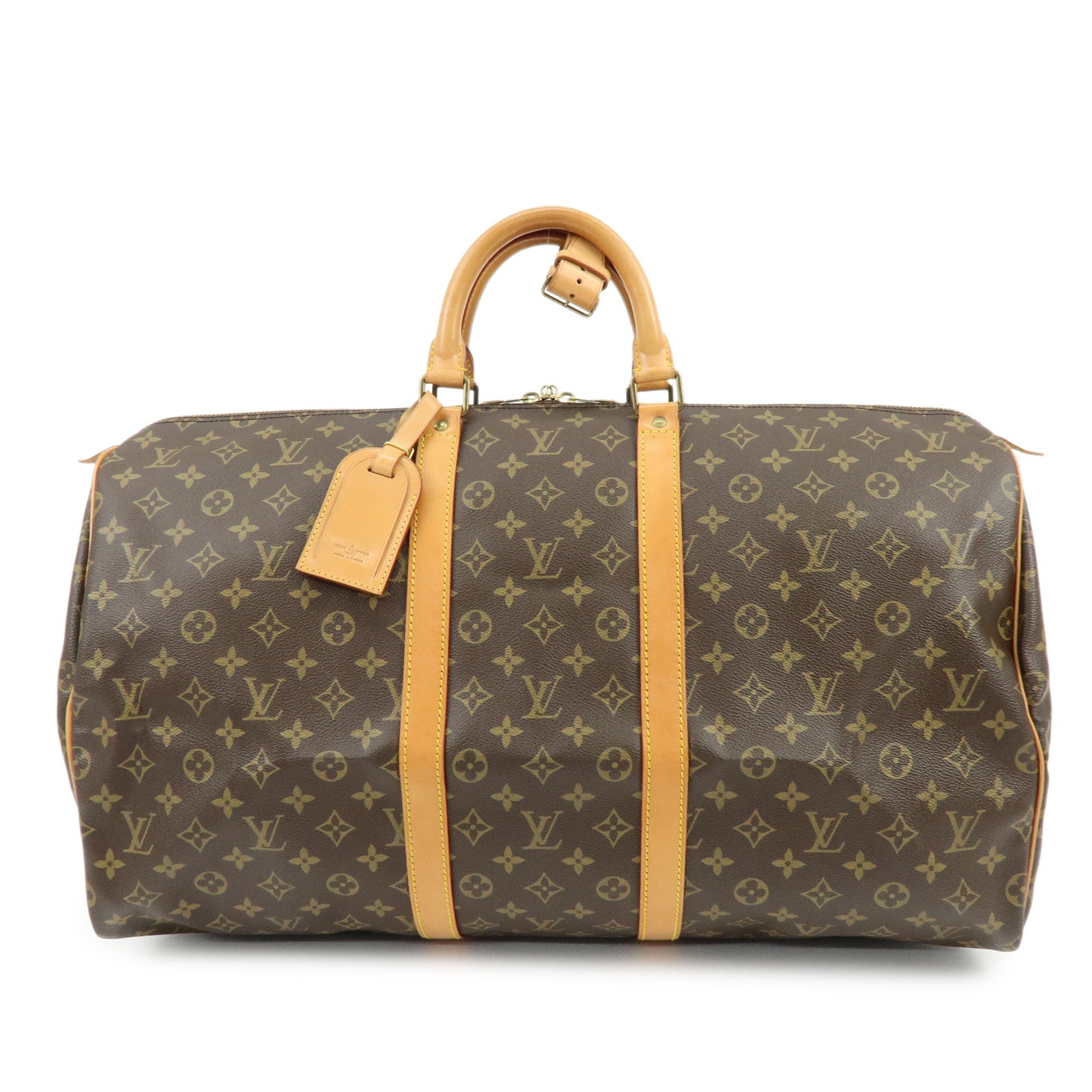 Louis Vuitton Monogram Keep All 55 Boston Bag Brown M41424