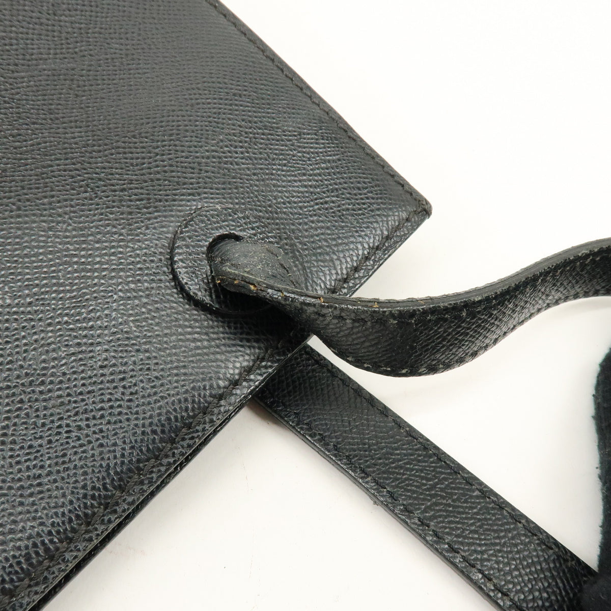 CHANEL Logo Caviarskin Tote Bag Shoulder Bag Black