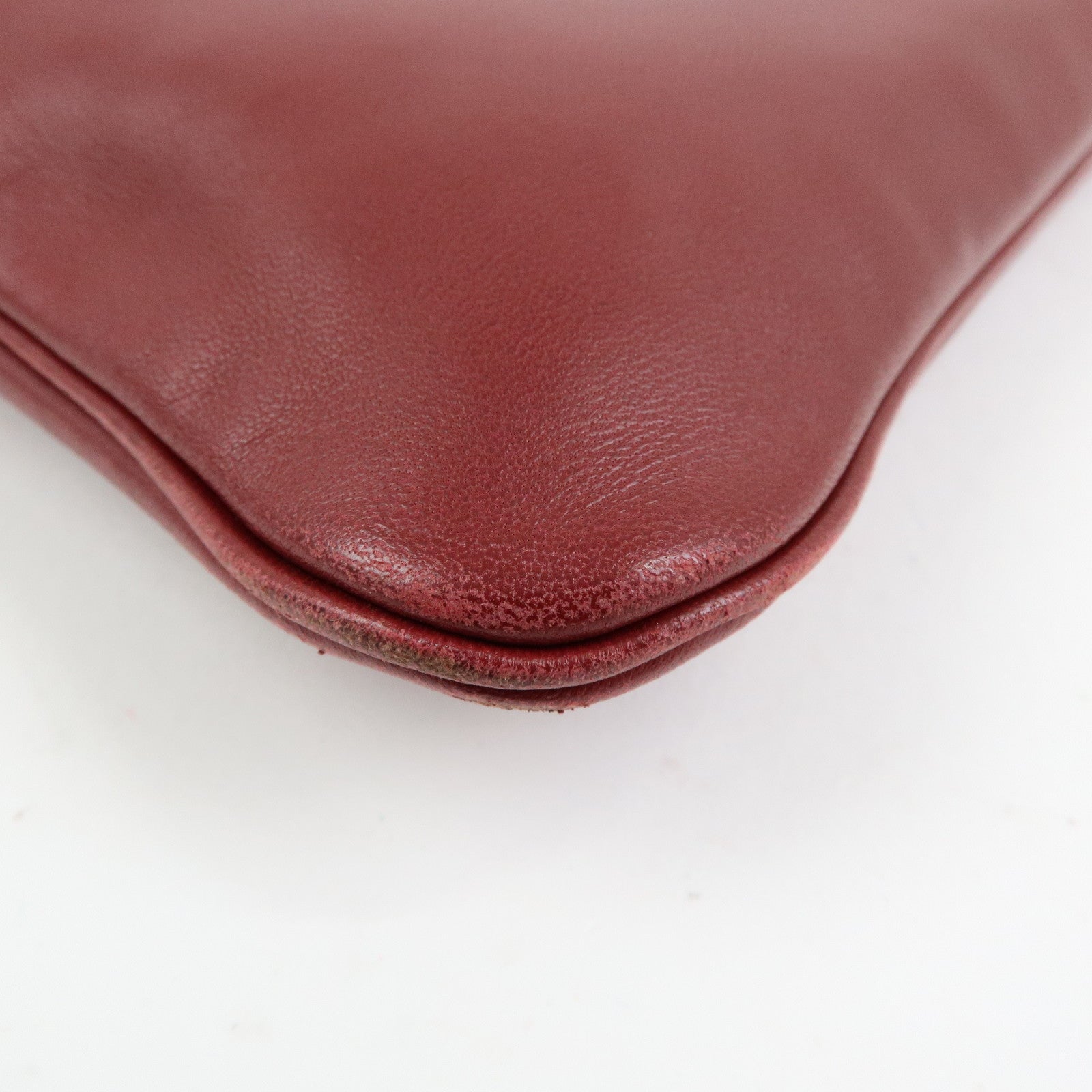 HERMES Sac Aline Mini Veau Swift Shoulder Bag C Stamped Rouge H