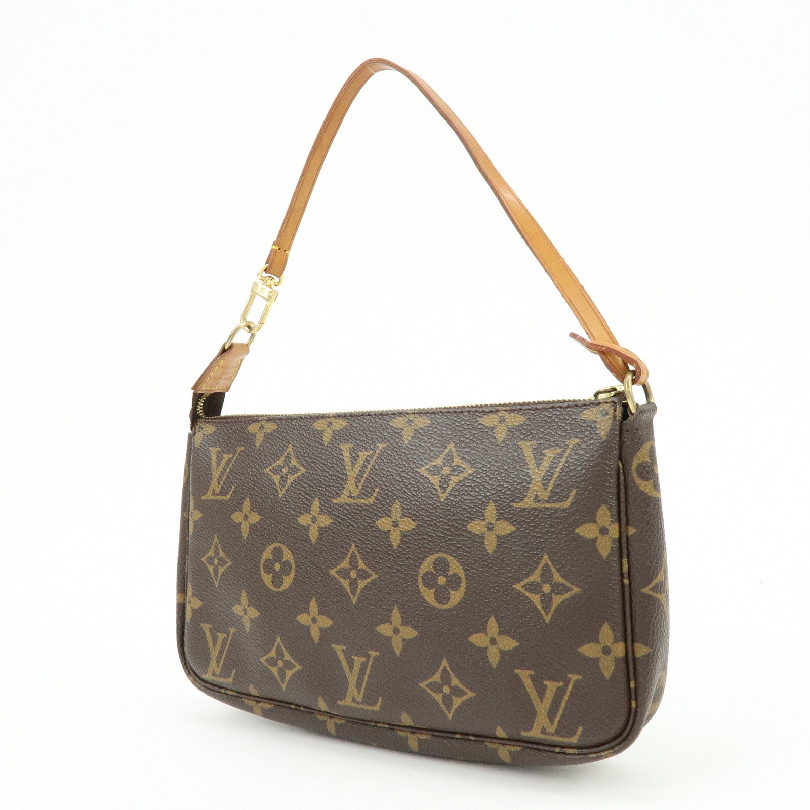 Louis Vuitton Monogram Pochette Accessoires Hand Bag Brown M51980