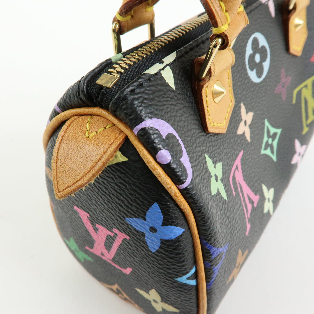 Louis Vuitton Monogram Multicolor Mini Speedy Mini Bag Noir M92644