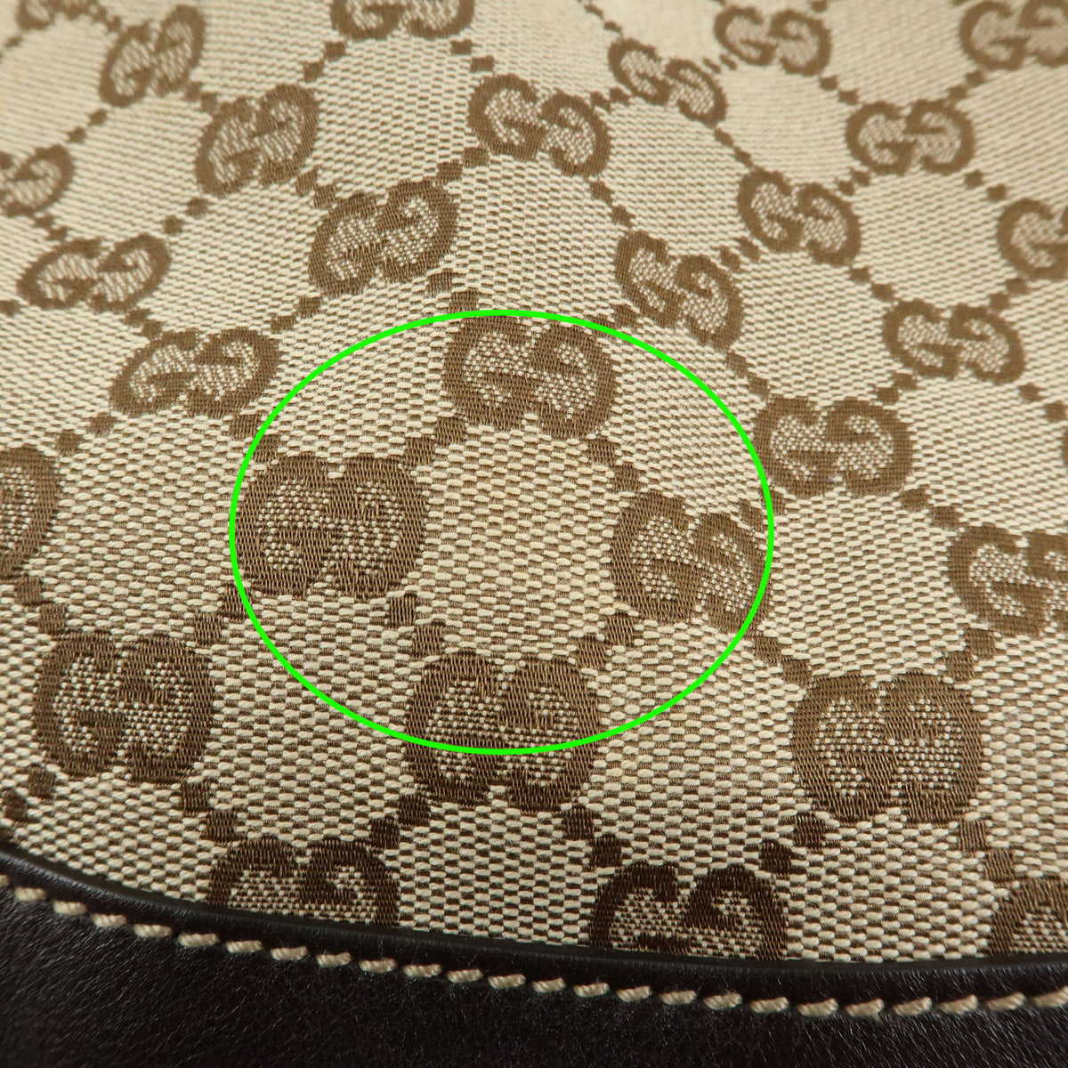 GUCCI Bamboo GG Canvas Leather 2Way Bag Hand Bag Beige Brown 169976