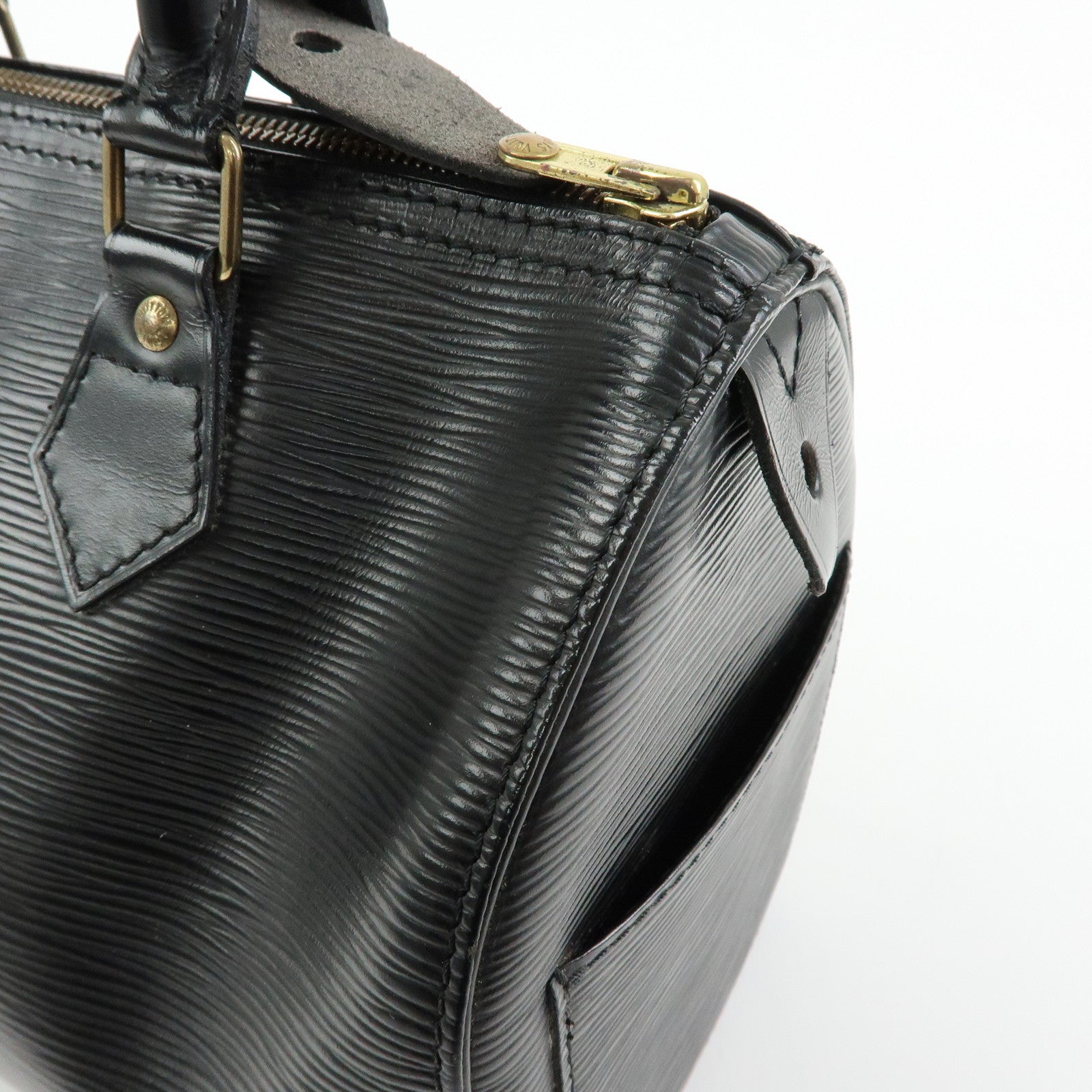 Louis Vuitton Epi Speedy 25 Boston Bag Hand Bag Noir Black M43012