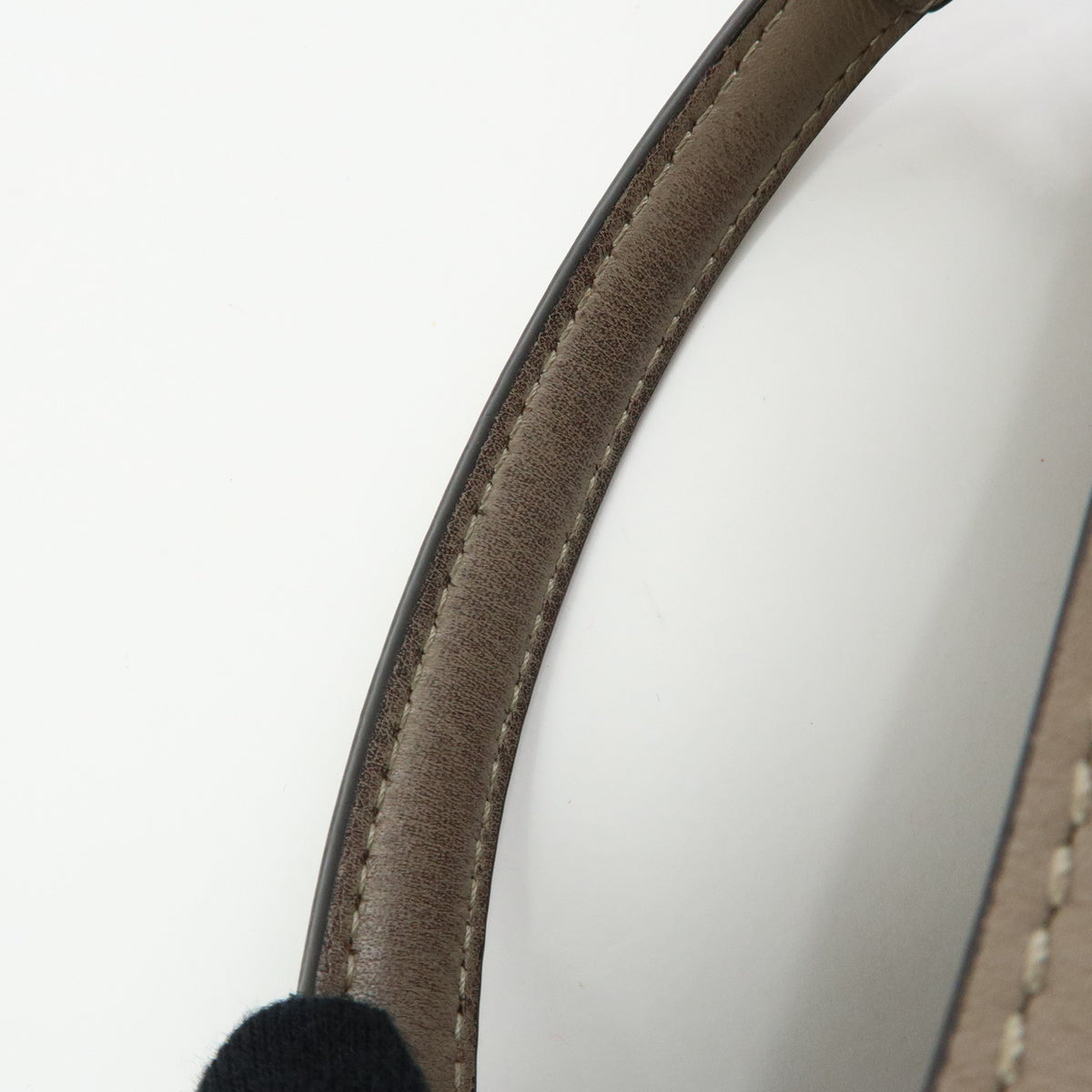 FENDI Peek a Boo ISeeU Small Leather 2Way Bag Hand Bag Greige 8BN327