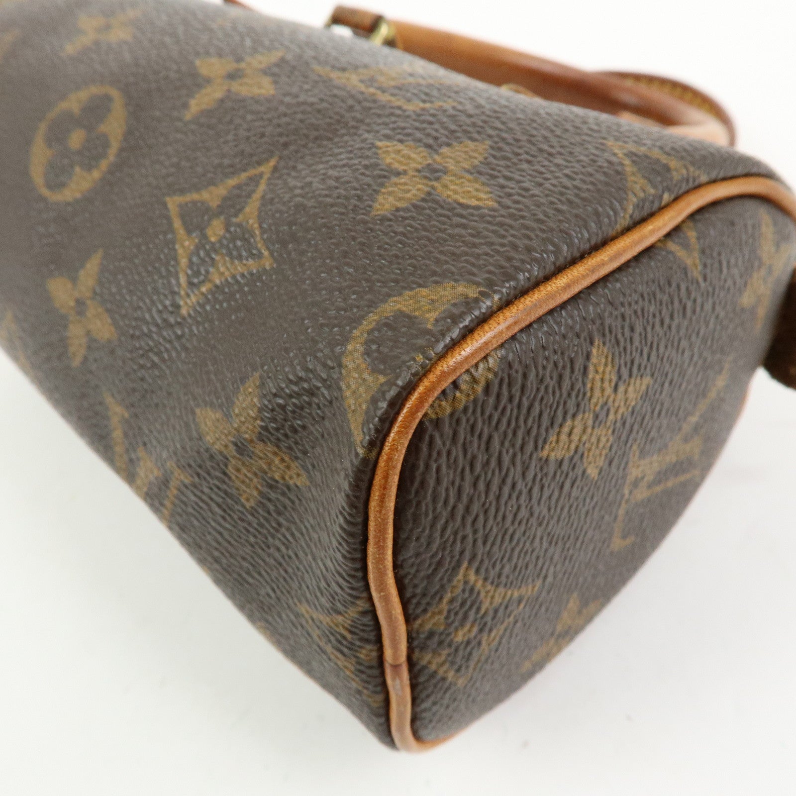 Louis Vuitton Monogram Mini Speedy & Strap 2Way Hand Bag Brown M41534